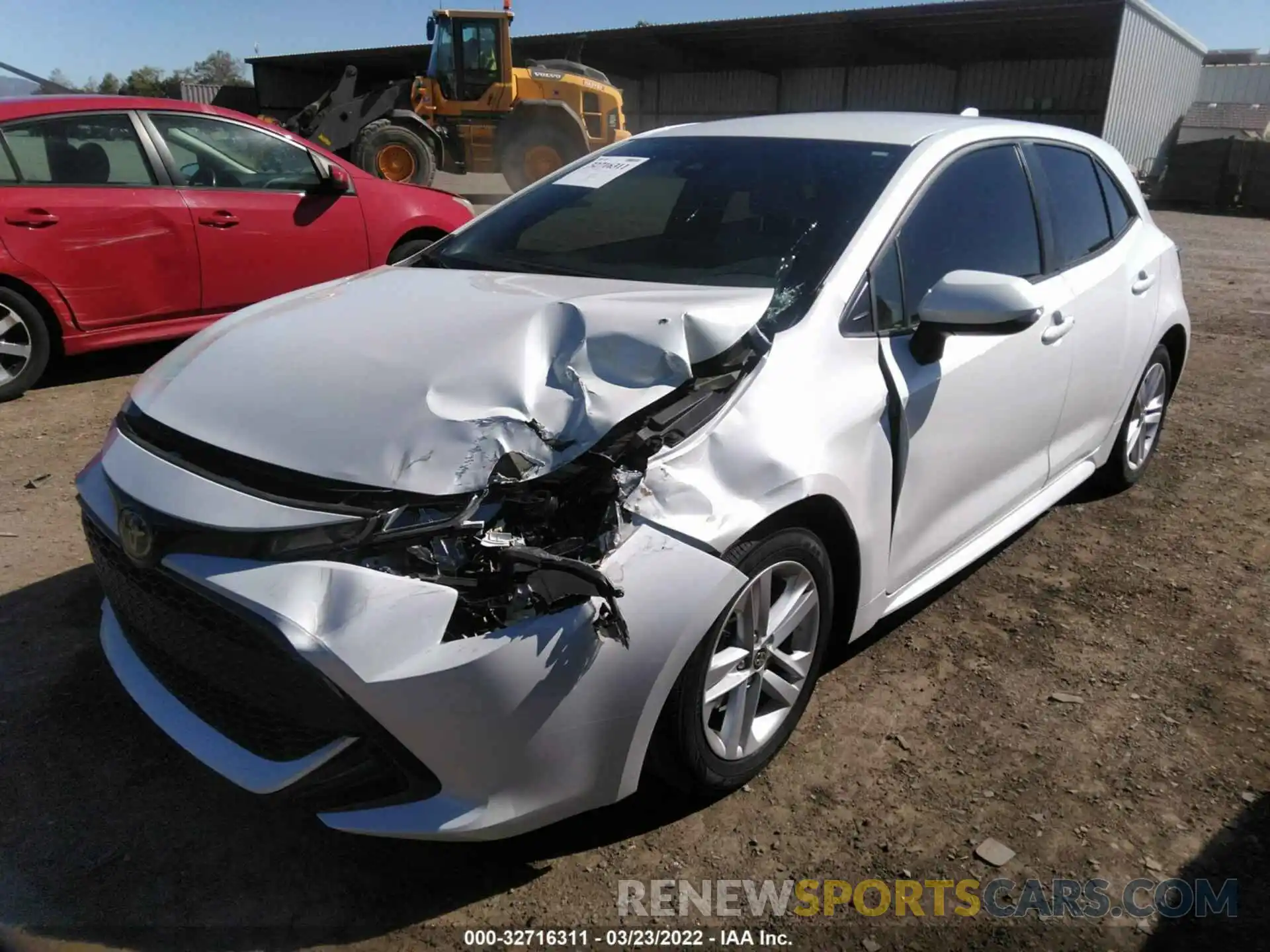 2 Photograph of a damaged car JTND4MBE0M3123111 TOYOTA COROLLA HATCHBACK 2021