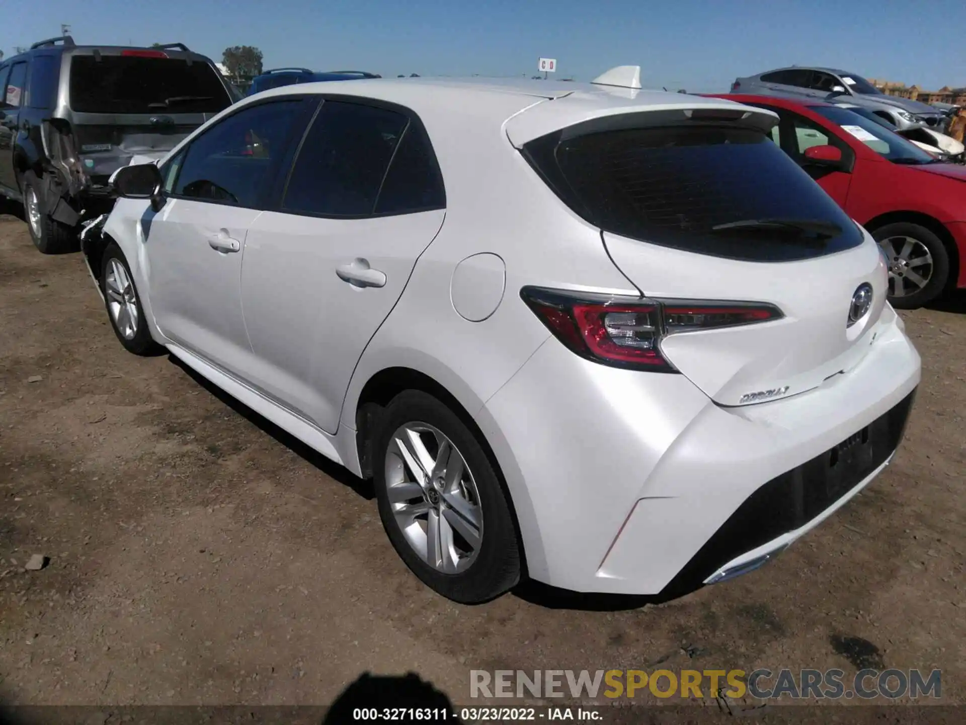 3 Photograph of a damaged car JTND4MBE0M3123111 TOYOTA COROLLA HATCHBACK 2021