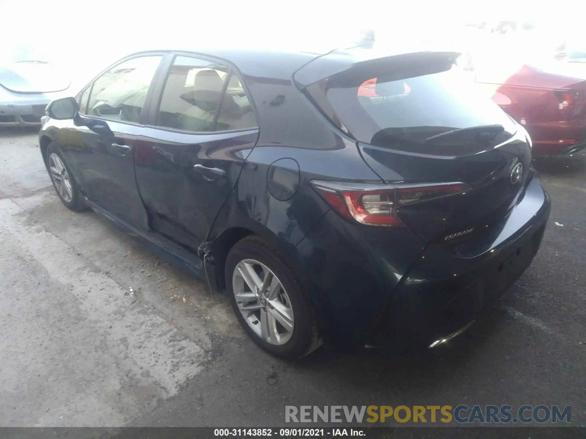 3 Photograph of a damaged car JTND4MBE0M3130169 TOYOTA COROLLA HATCHBACK 2021