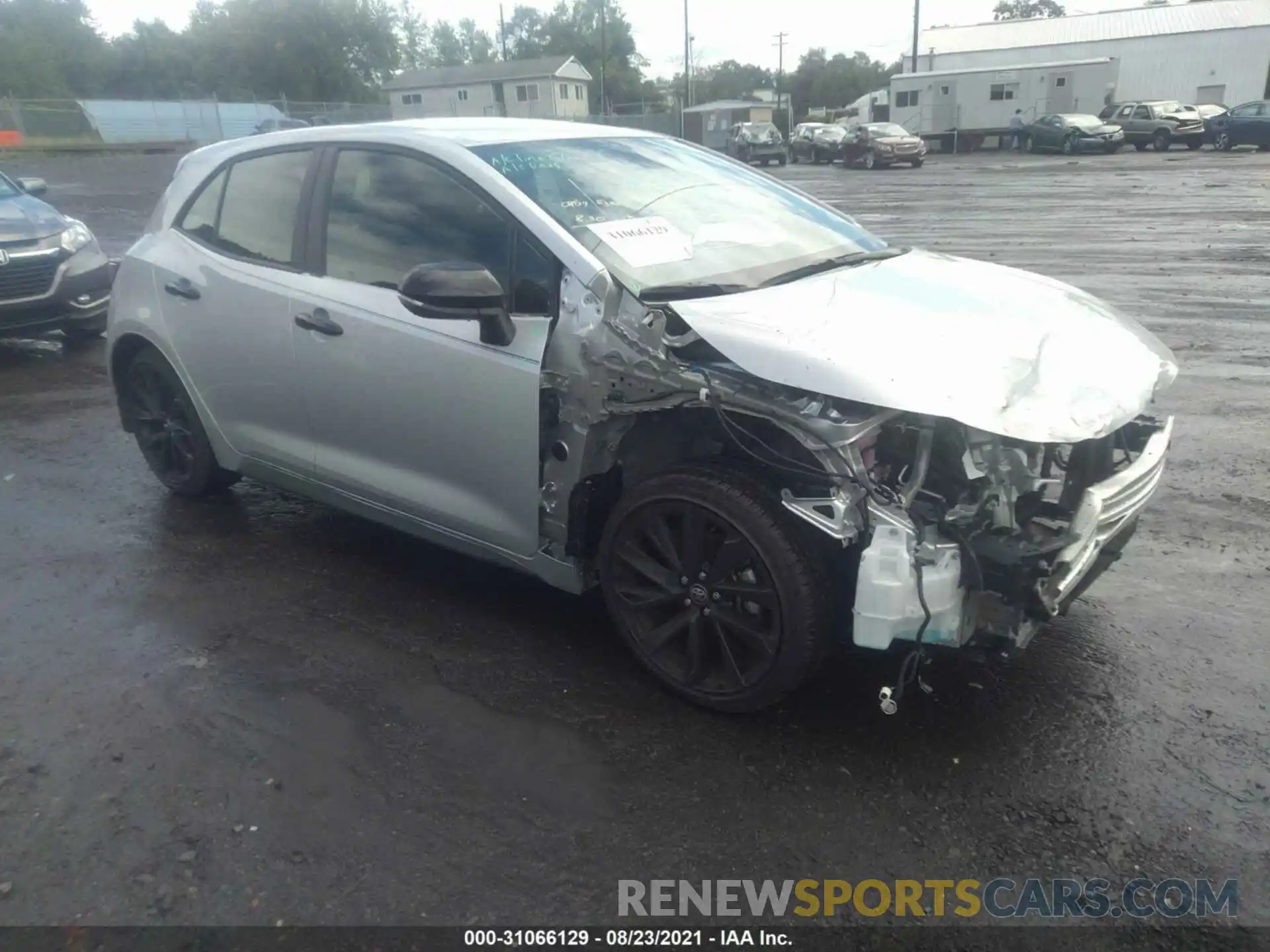 1 Photograph of a damaged car JTND4MBE0M3133895 TOYOTA COROLLA HATCHBACK 2021