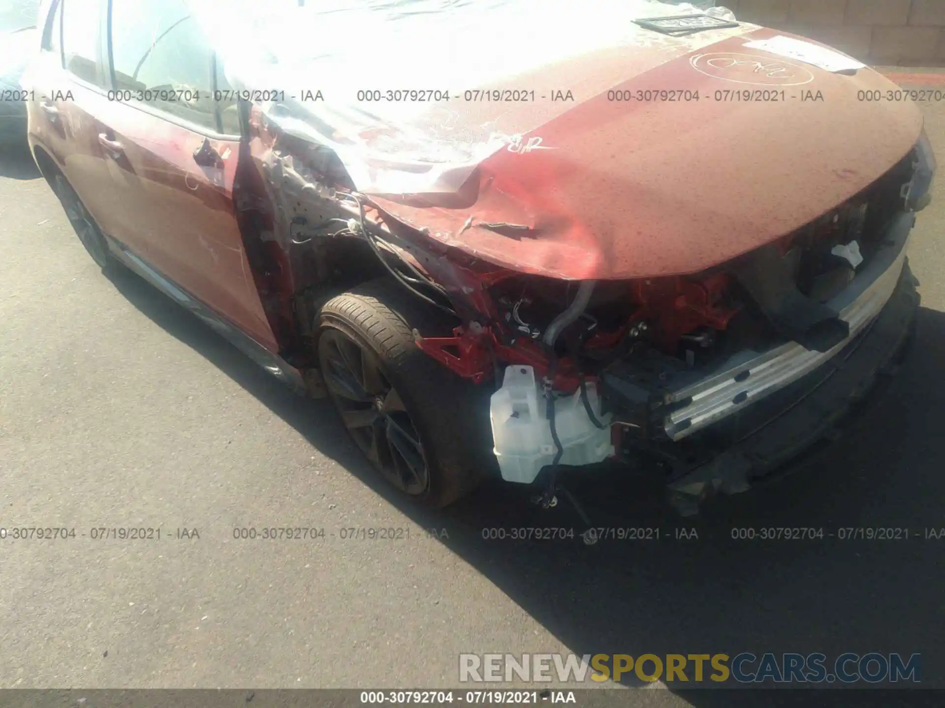 6 Photograph of a damaged car JTND4MBE1M3107225 TOYOTA COROLLA HATCHBACK 2021