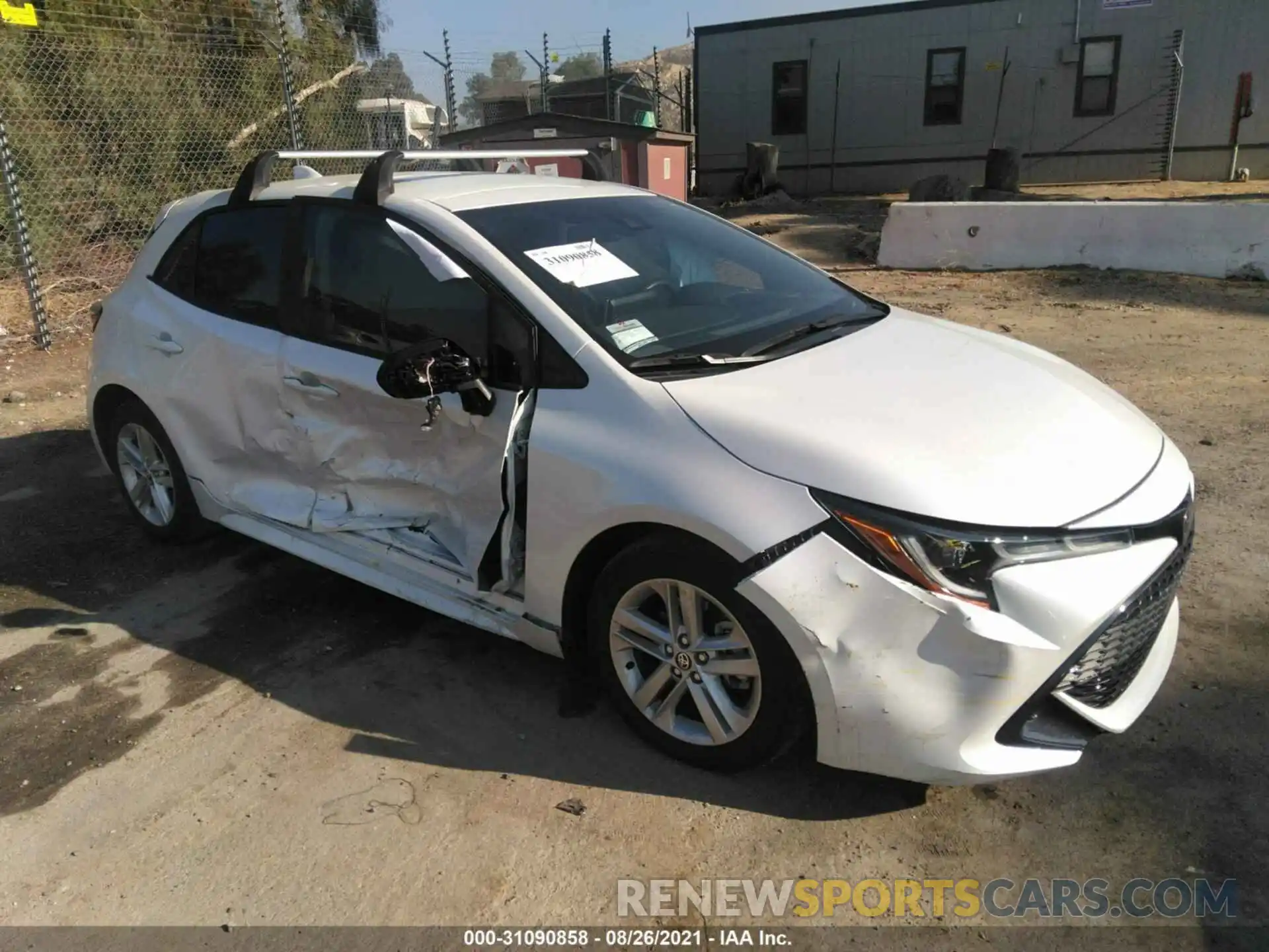 1 Photograph of a damaged car JTND4MBE1M3109945 TOYOTA COROLLA HATCHBACK 2021