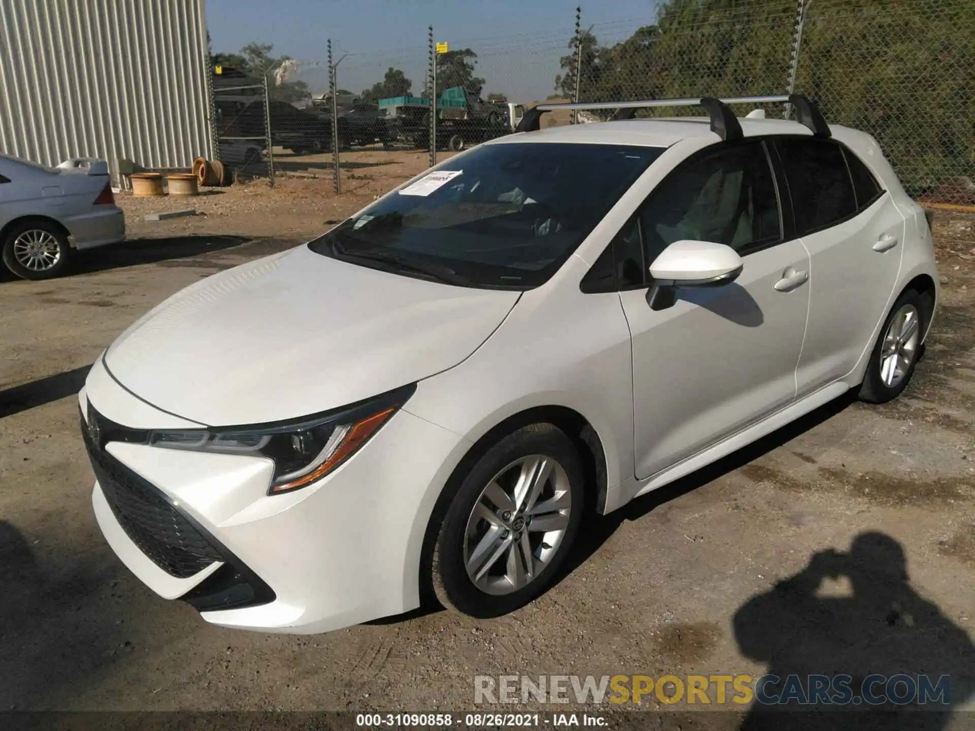 2 Photograph of a damaged car JTND4MBE1M3109945 TOYOTA COROLLA HATCHBACK 2021