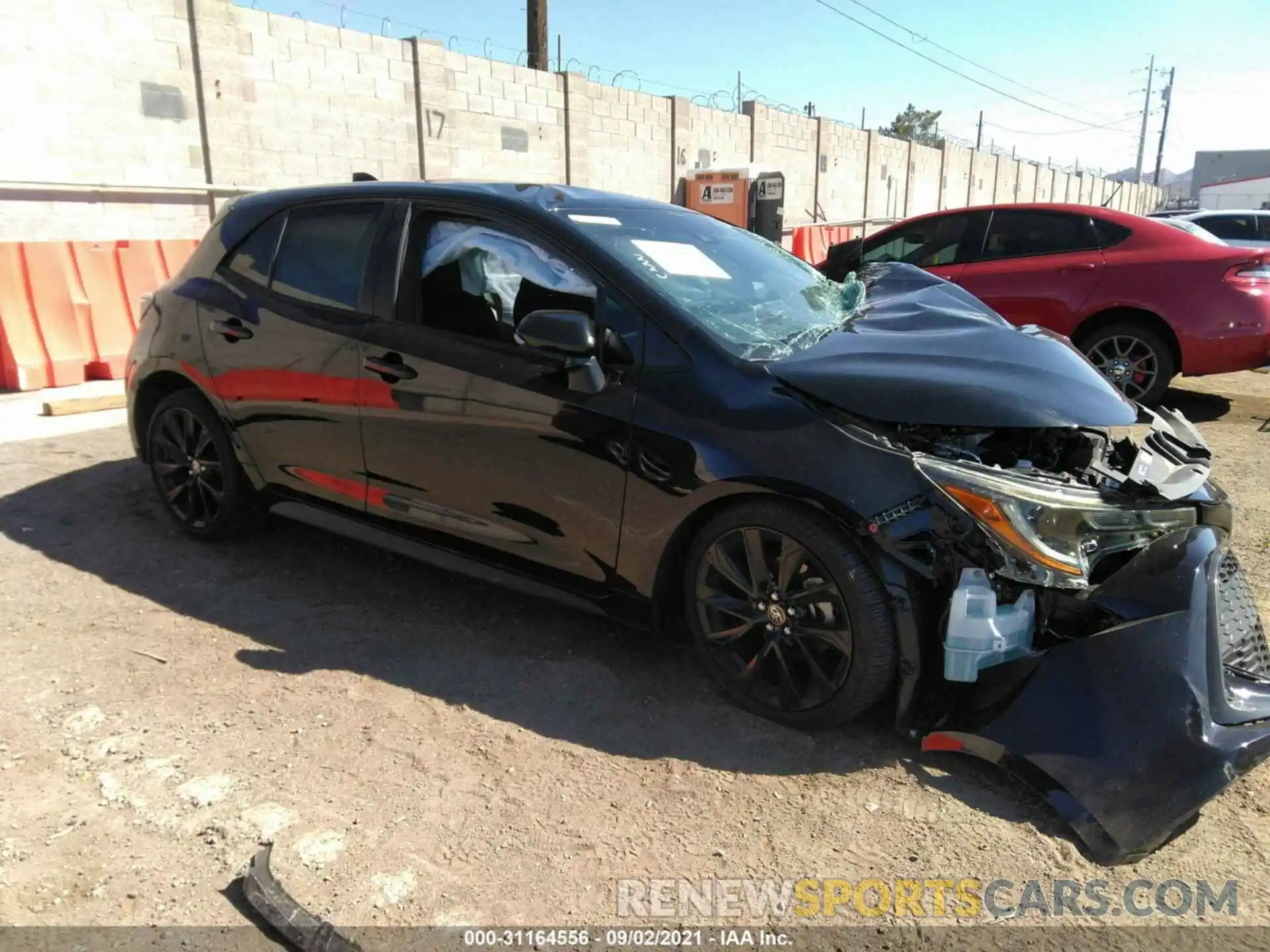 1 Photograph of a damaged car JTND4MBE1M3110996 TOYOTA COROLLA HATCHBACK 2021