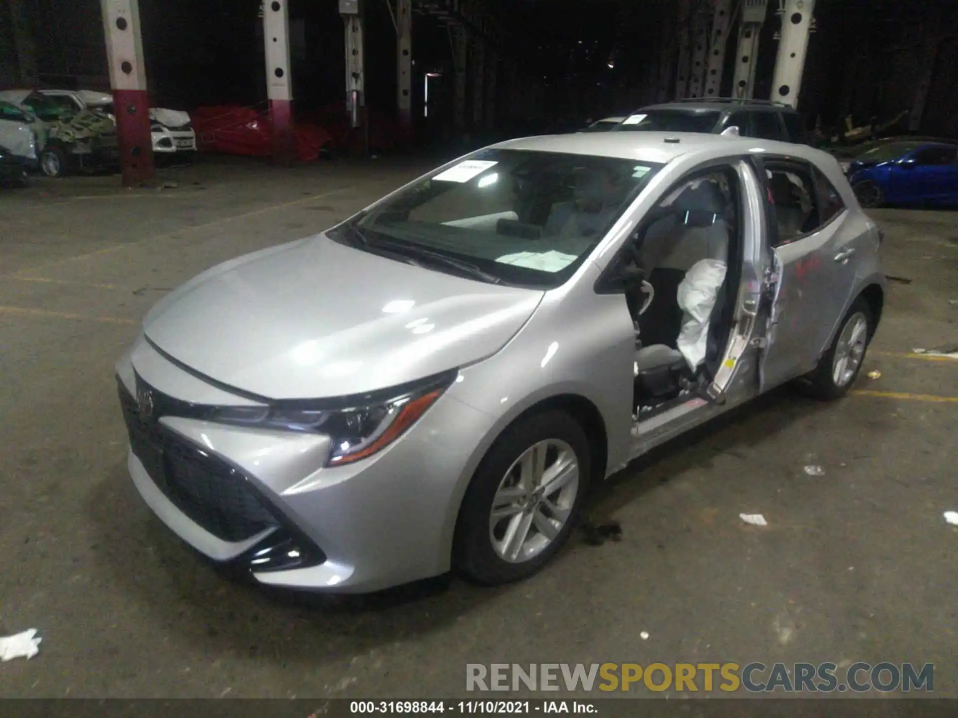 2 Photograph of a damaged car JTND4MBE1M3111341 TOYOTA COROLLA HATCHBACK 2021