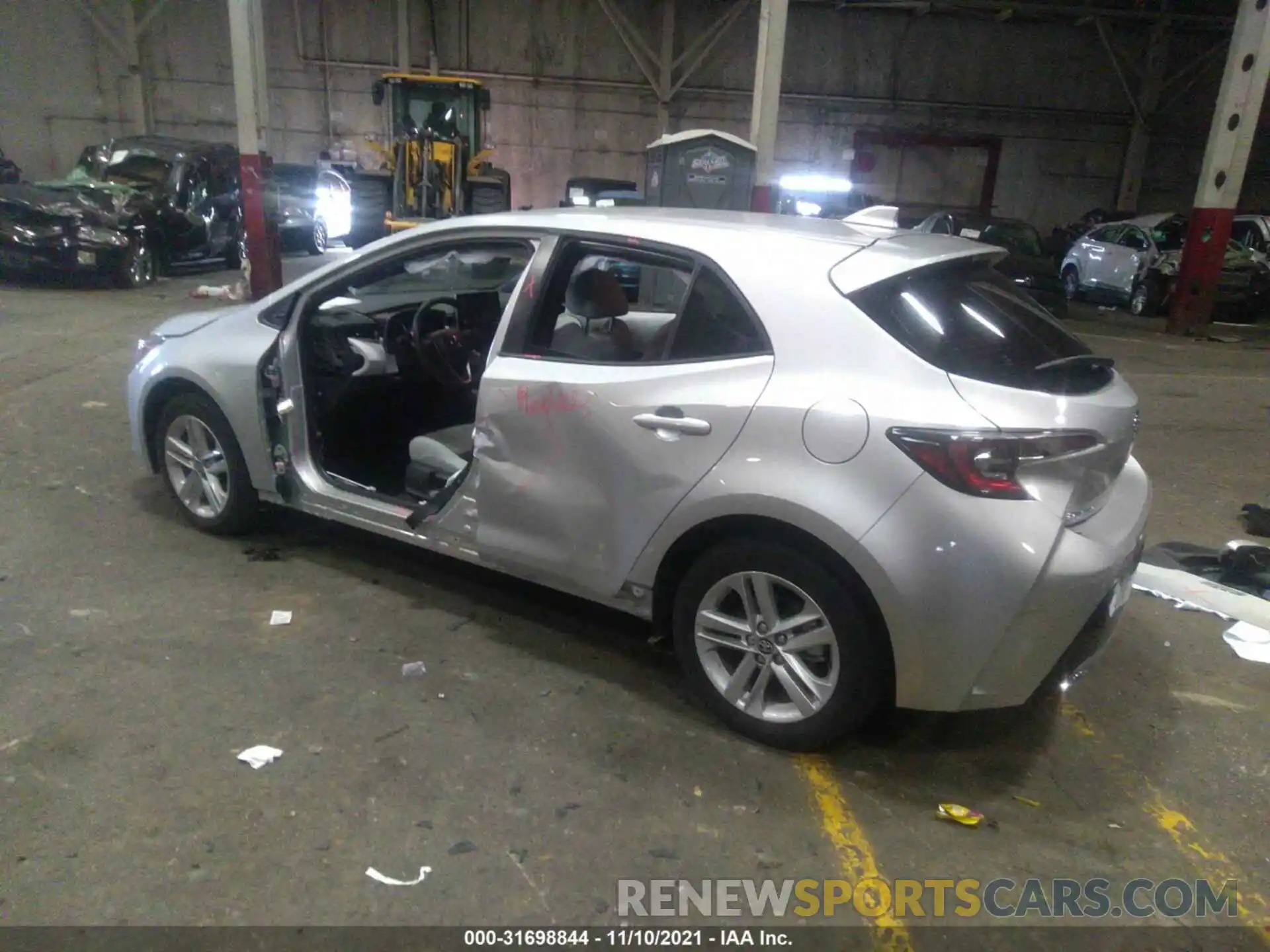 3 Photograph of a damaged car JTND4MBE1M3111341 TOYOTA COROLLA HATCHBACK 2021