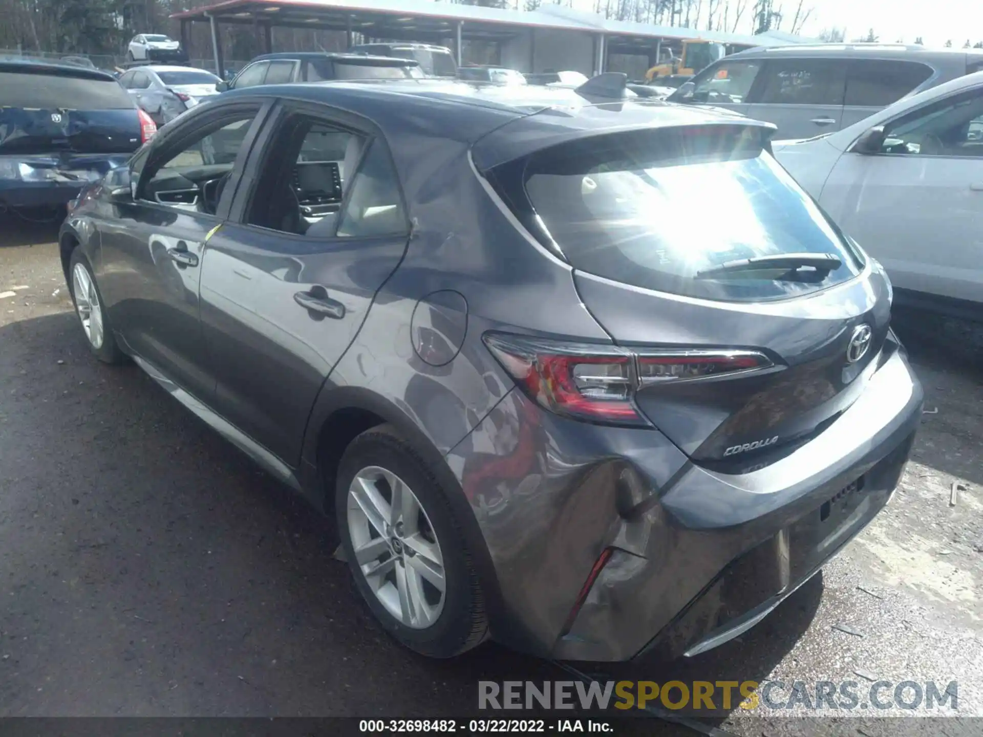 3 Photograph of a damaged car JTND4MBE1M3113171 TOYOTA COROLLA HATCHBACK 2021