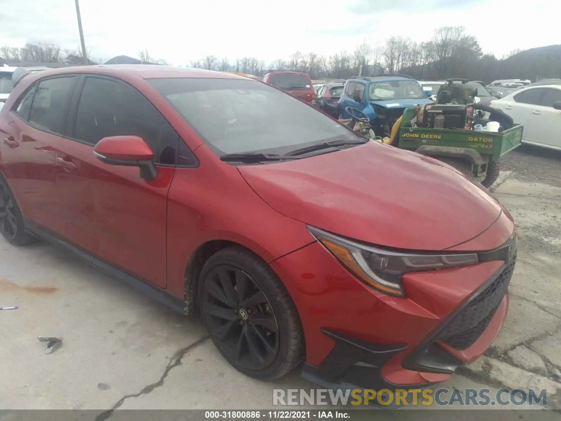 1 Photograph of a damaged car JTND4MBE1M3115356 TOYOTA COROLLA HATCHBACK 2021