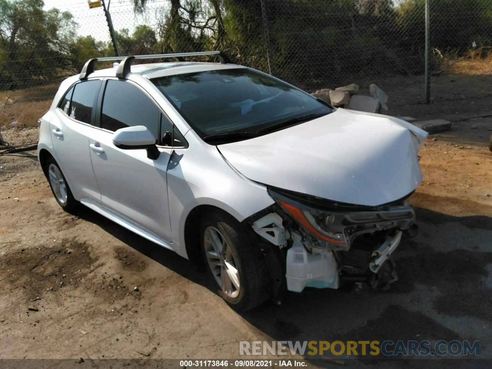 1 Photograph of a damaged car JTND4MBE1M3130262 TOYOTA COROLLA HATCHBACK 2021