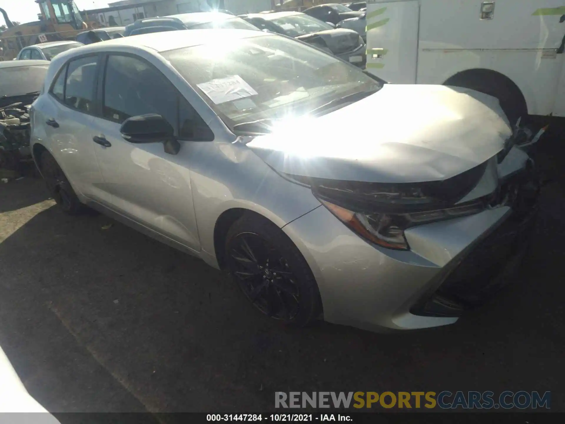 1 Photograph of a damaged car JTND4MBE1M3132383 TOYOTA COROLLA HATCHBACK 2021