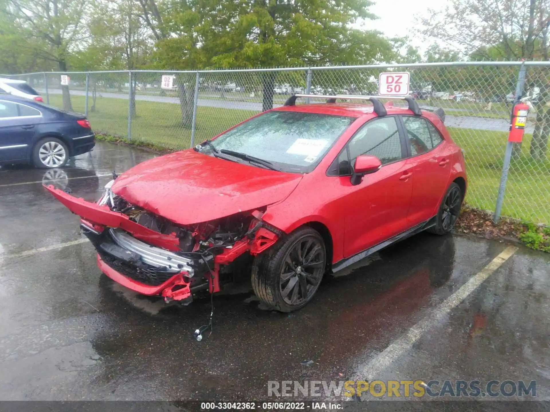 2 Photograph of a damaged car JTND4MBE2M3108027 TOYOTA COROLLA HATCHBACK 2021