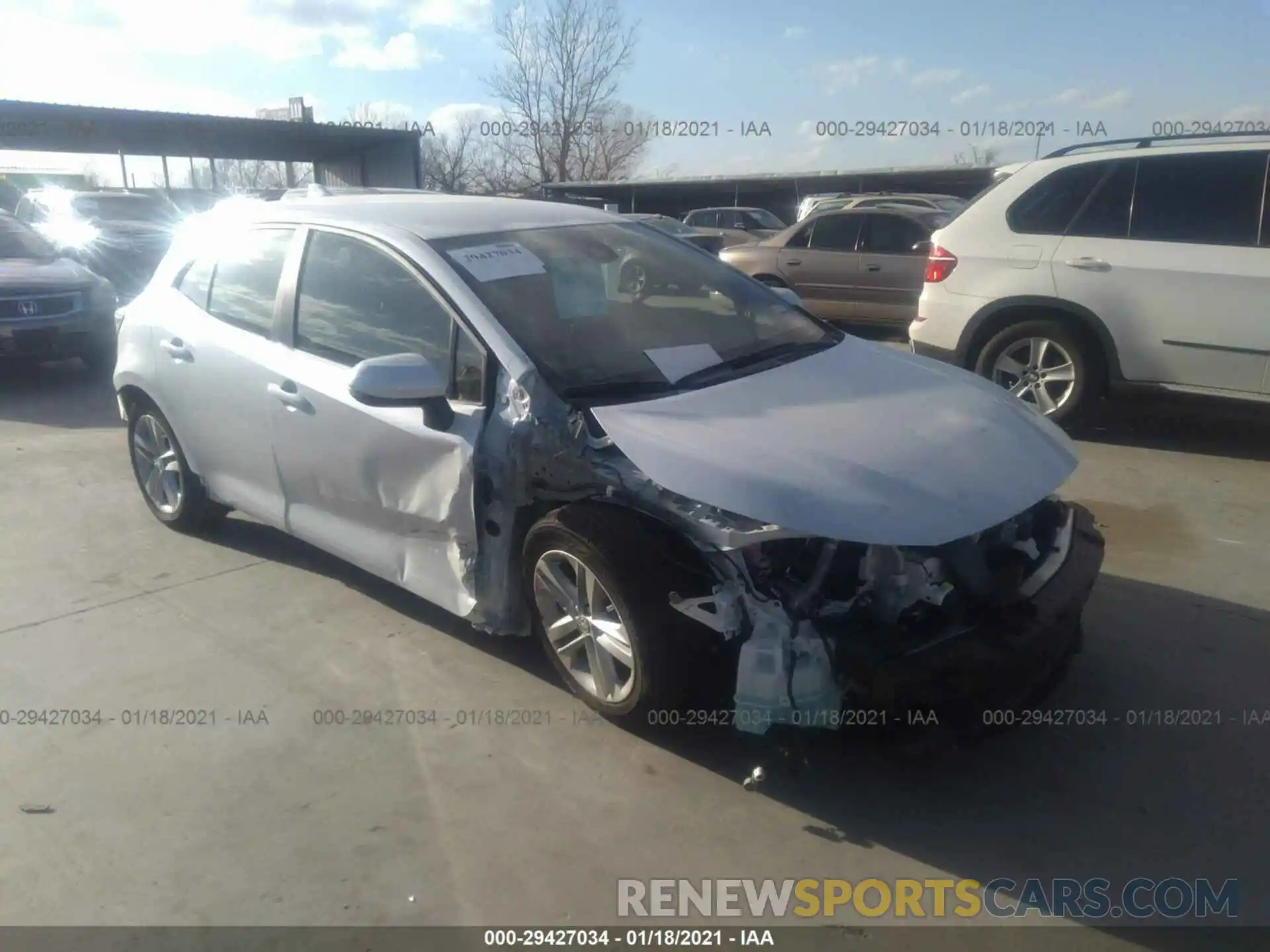 1 Photograph of a damaged car JTND4MBE2M3108397 TOYOTA COROLLA HATCHBACK 2021