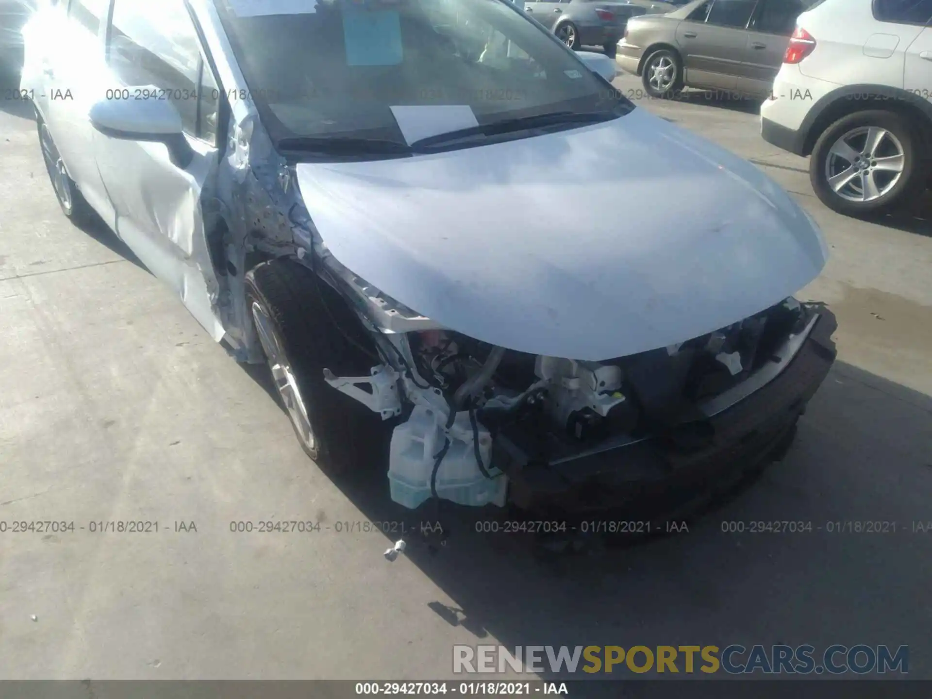 6 Photograph of a damaged car JTND4MBE2M3108397 TOYOTA COROLLA HATCHBACK 2021