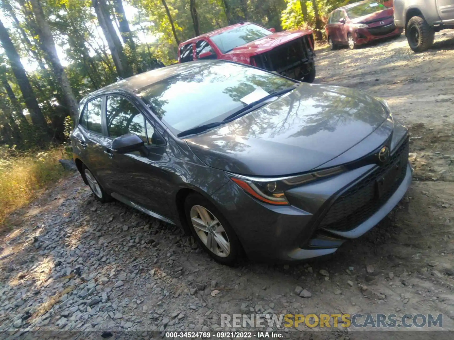 1 Photograph of a damaged car JTND4MBE2M3108402 TOYOTA COROLLA HATCHBACK 2021