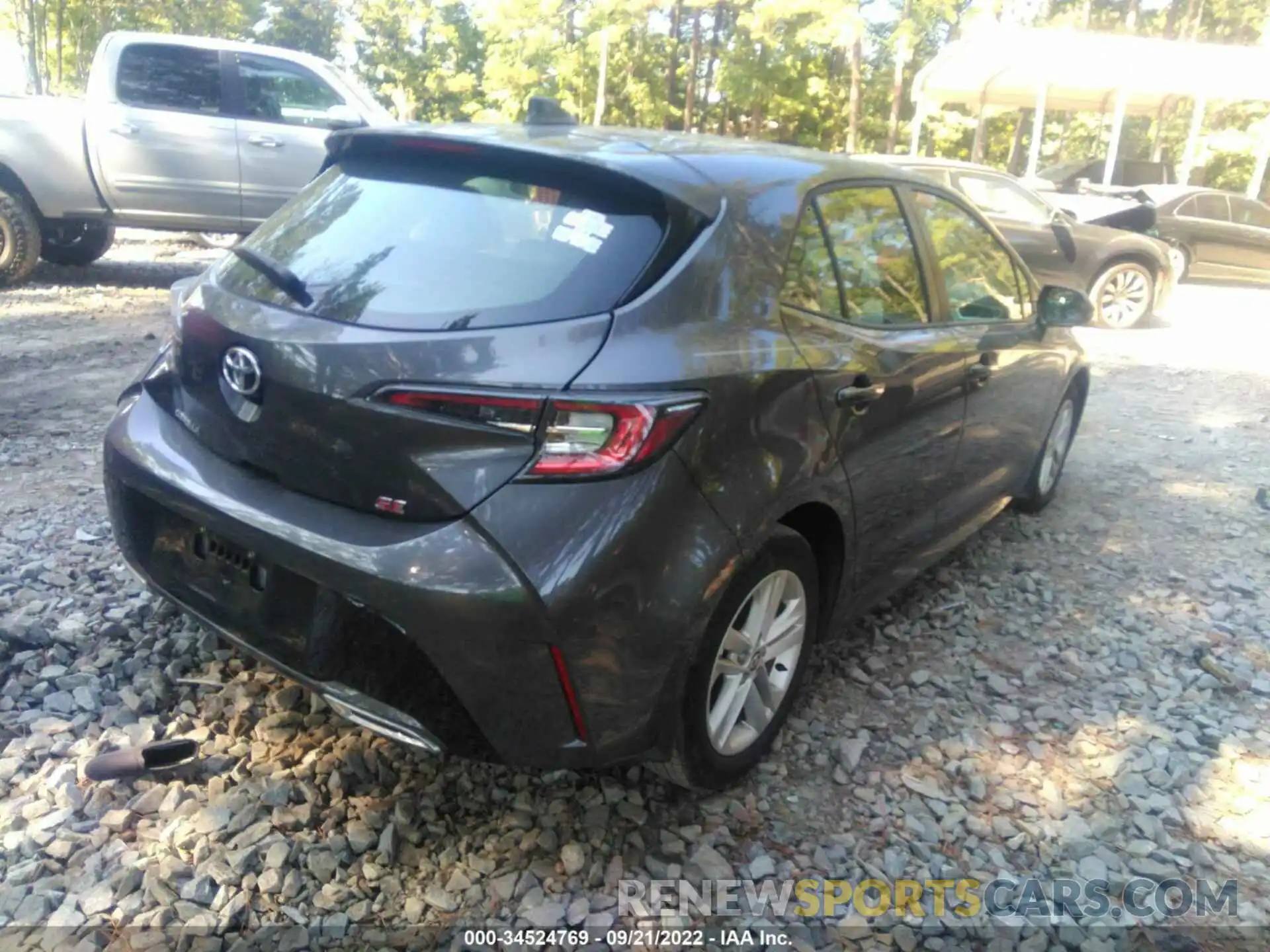 4 Photograph of a damaged car JTND4MBE2M3108402 TOYOTA COROLLA HATCHBACK 2021