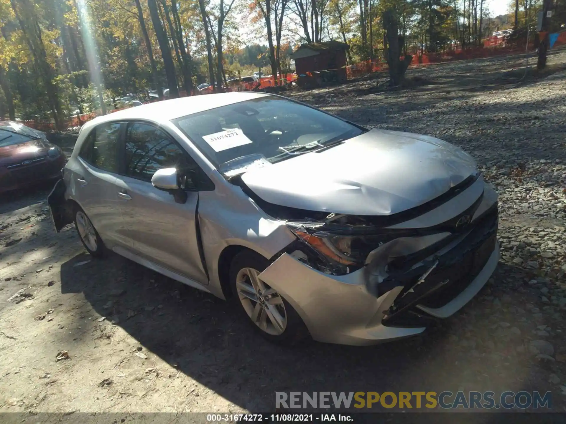 1 Photograph of a damaged car JTND4MBE2M3113650 TOYOTA COROLLA HATCHBACK 2021