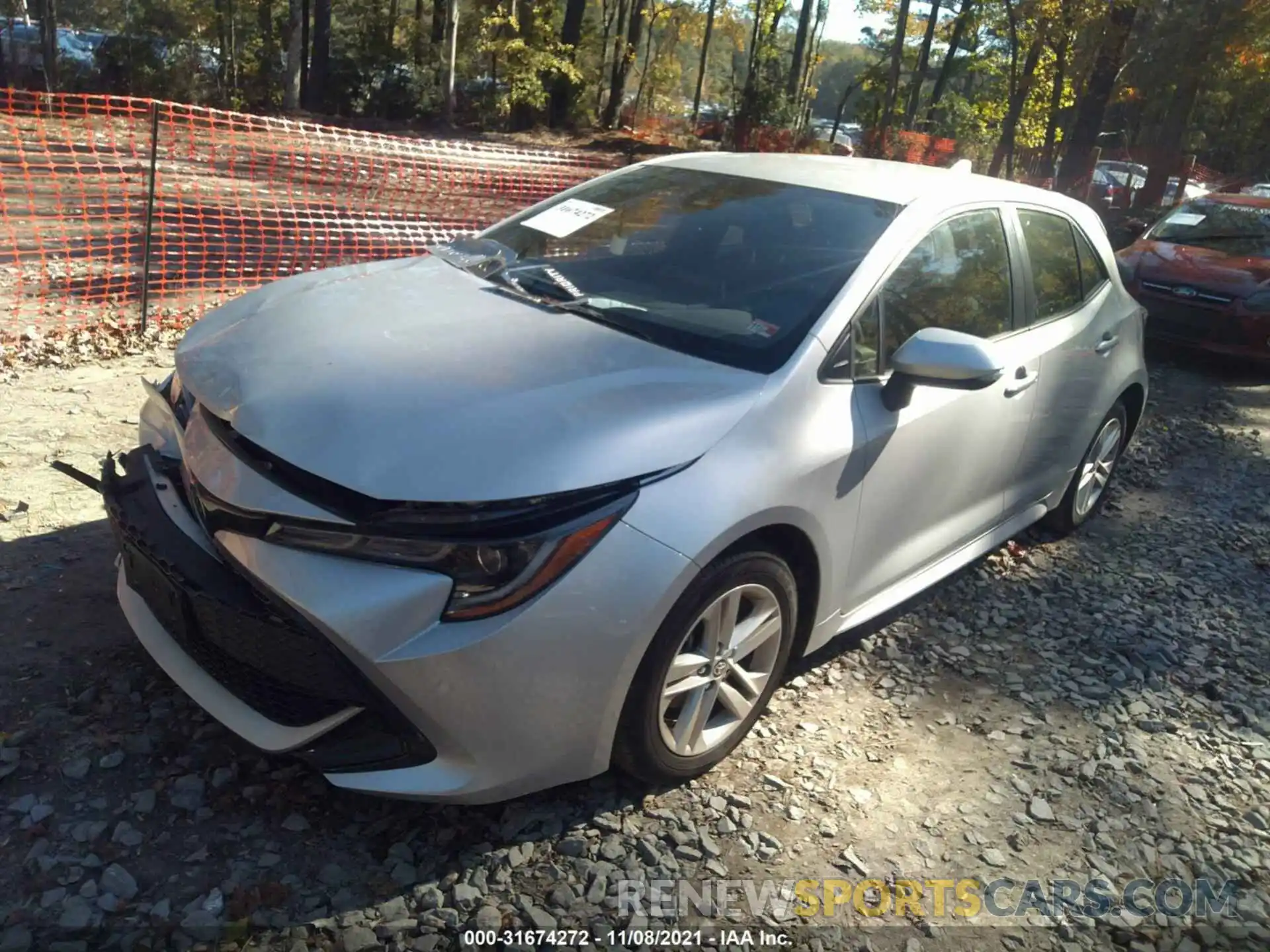 2 Photograph of a damaged car JTND4MBE2M3113650 TOYOTA COROLLA HATCHBACK 2021