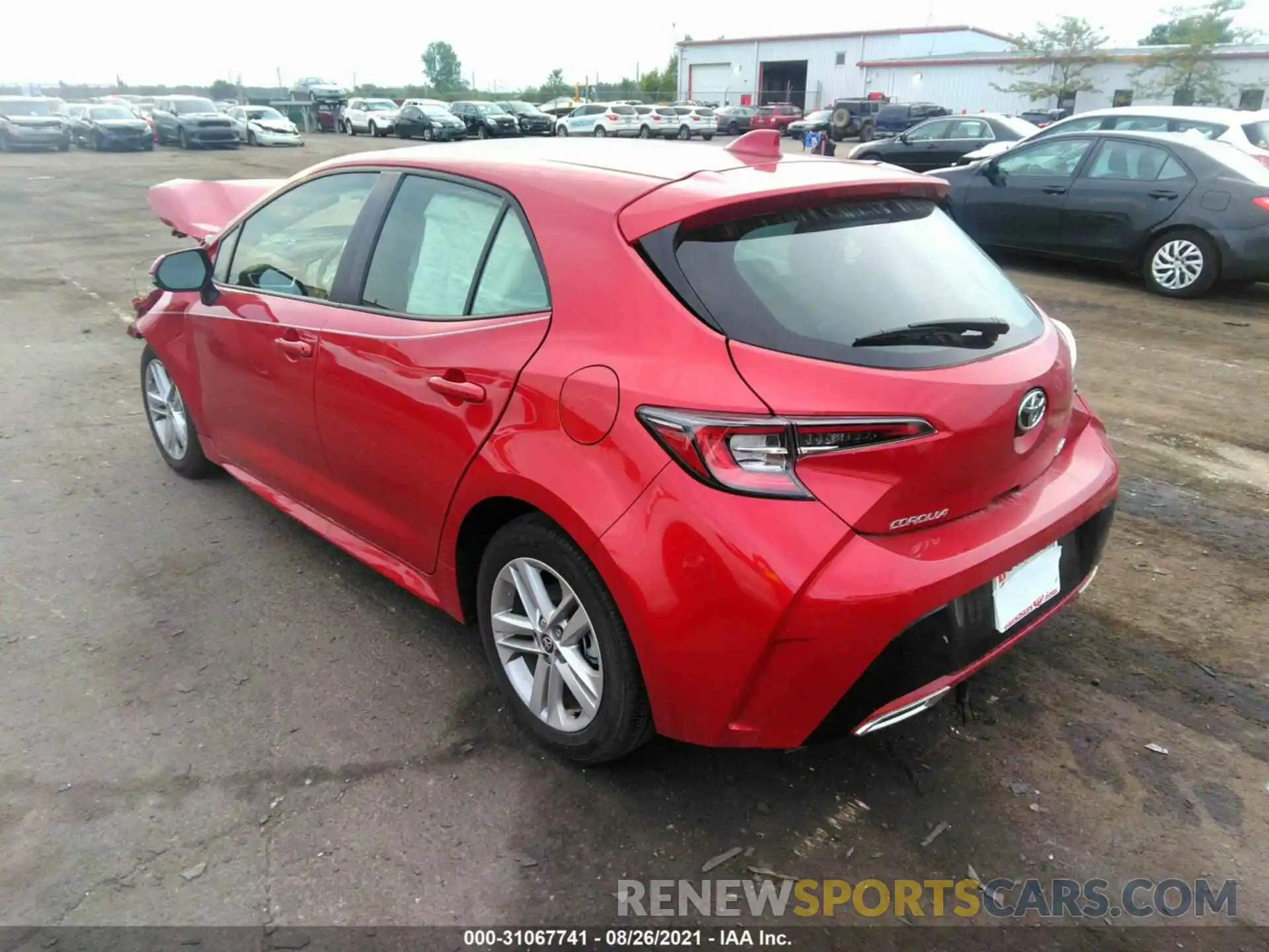 3 Photograph of a damaged car JTND4MBE2M3119593 TOYOTA COROLLA HATCHBACK 2021