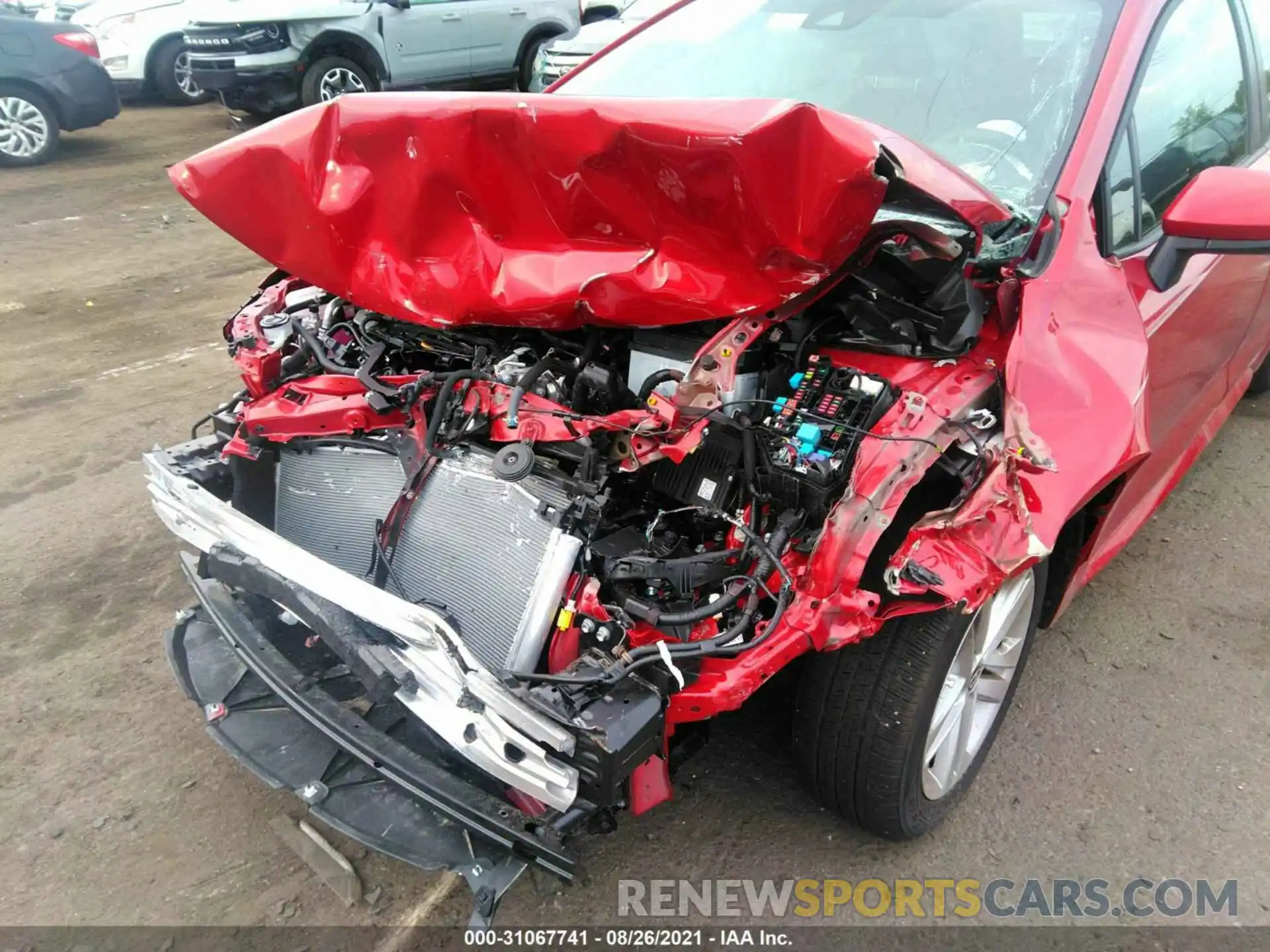 6 Photograph of a damaged car JTND4MBE2M3119593 TOYOTA COROLLA HATCHBACK 2021