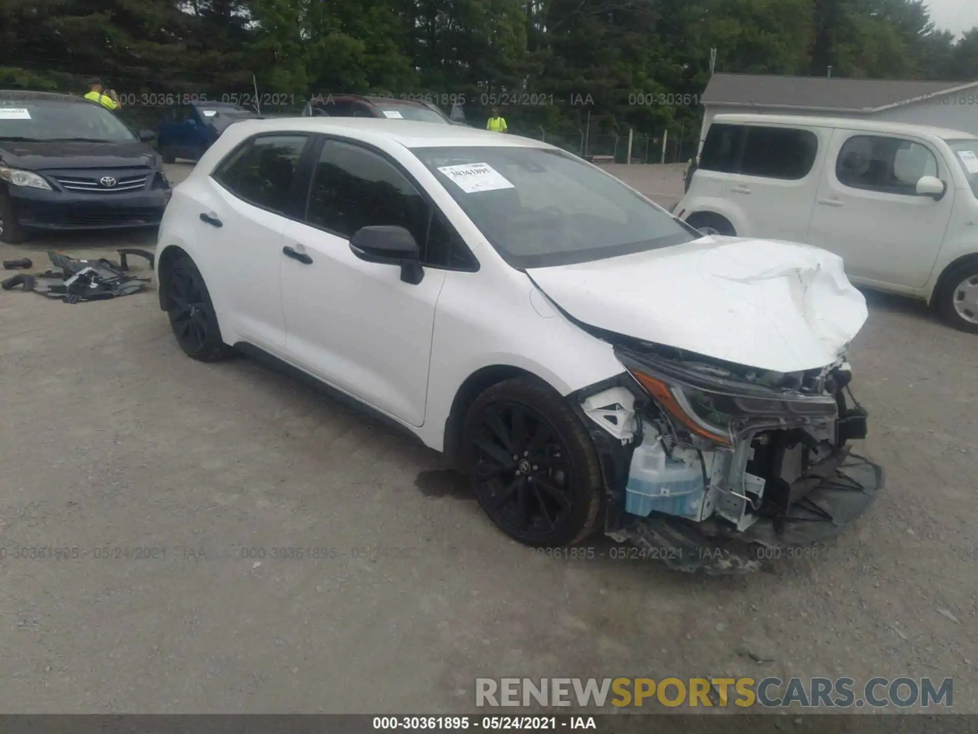 1 Photograph of a damaged car JTND4MBE2M3120498 TOYOTA COROLLA HATCHBACK 2021