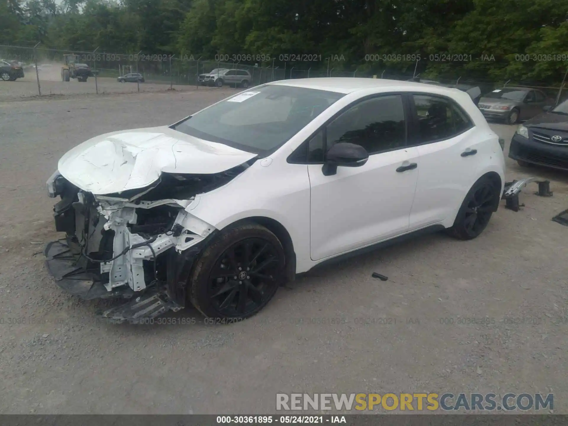 2 Photograph of a damaged car JTND4MBE2M3120498 TOYOTA COROLLA HATCHBACK 2021