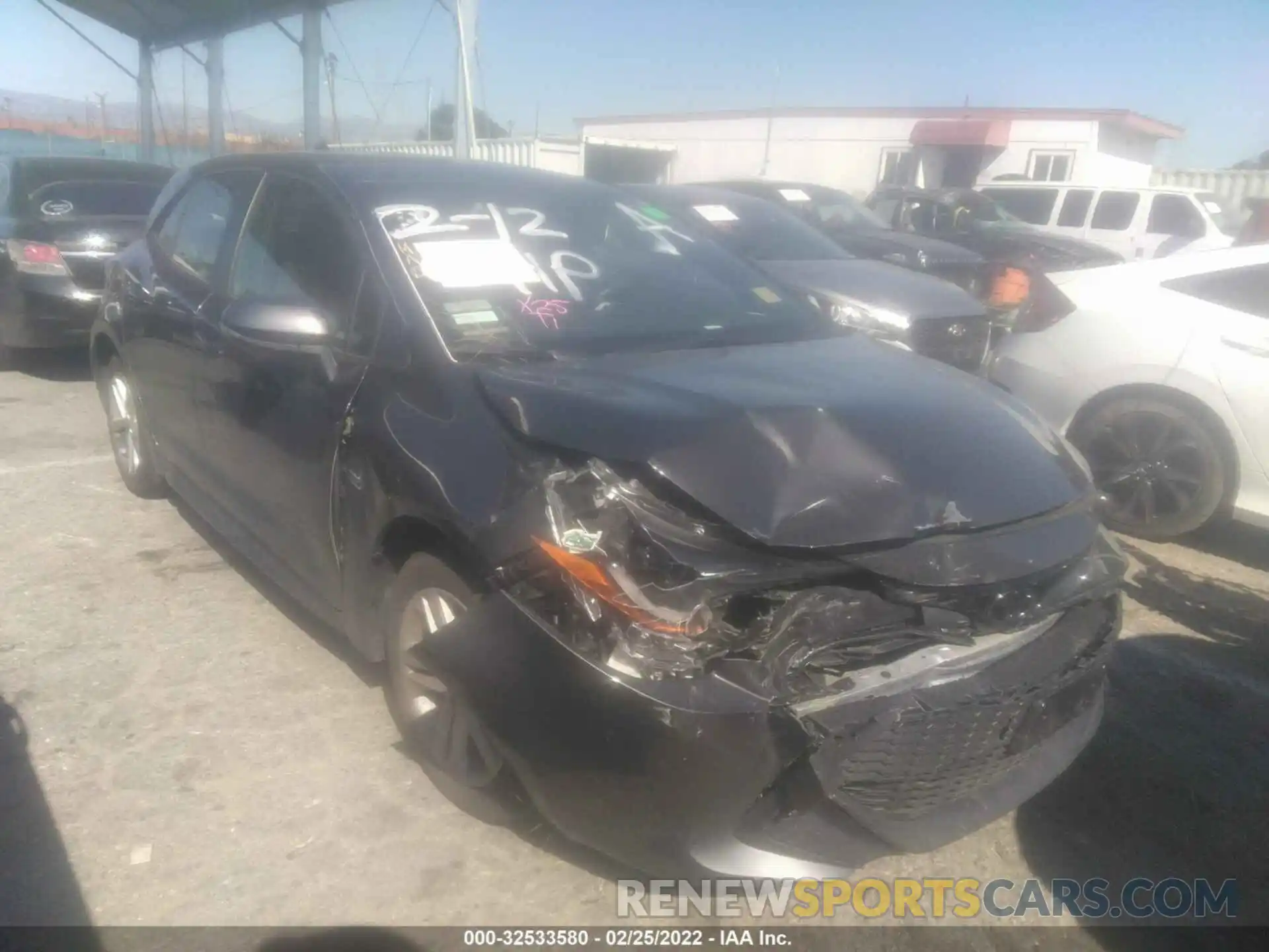 1 Photograph of a damaged car JTND4MBE2M3125216 TOYOTA COROLLA HATCHBACK 2021