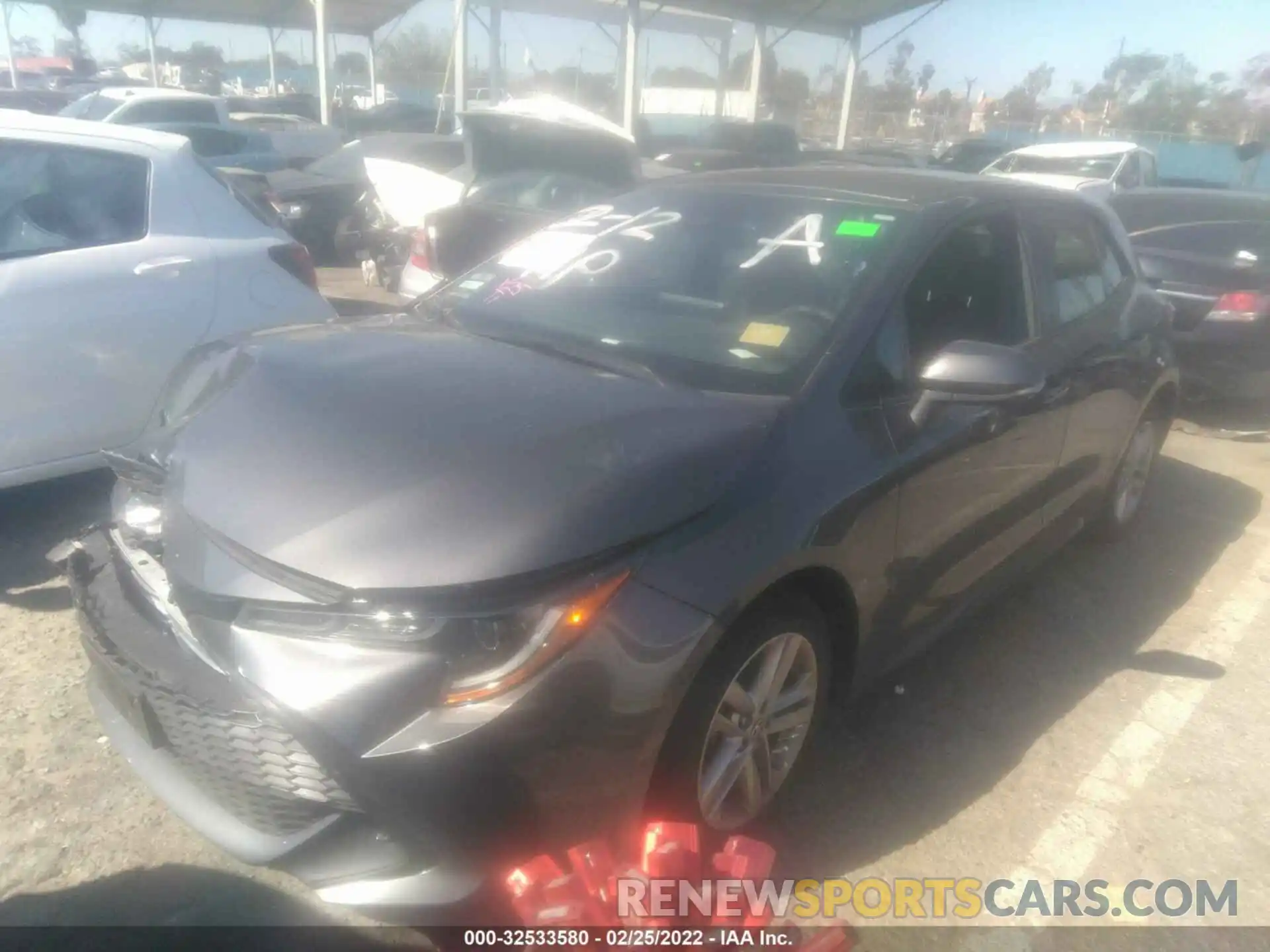 2 Photograph of a damaged car JTND4MBE2M3125216 TOYOTA COROLLA HATCHBACK 2021