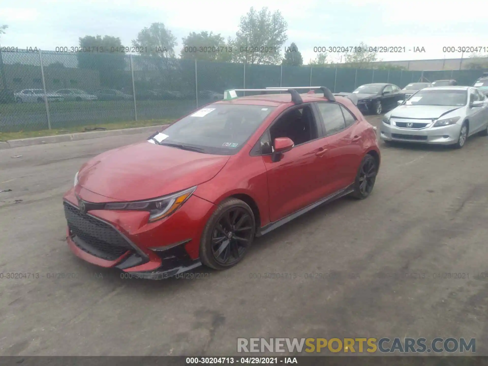 2 Photograph of a damaged car JTND4MBE3M3108859 TOYOTA COROLLA HATCHBACK 2021