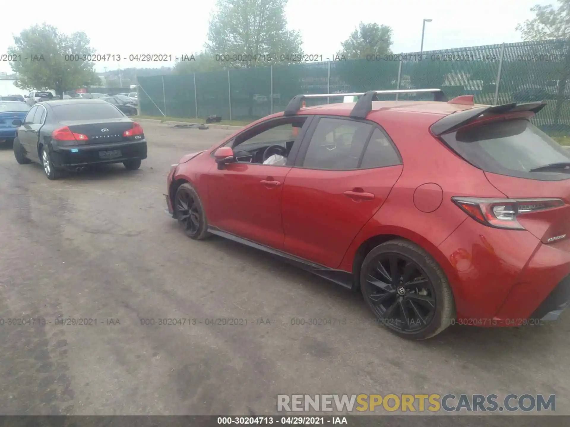 3 Photograph of a damaged car JTND4MBE3M3108859 TOYOTA COROLLA HATCHBACK 2021