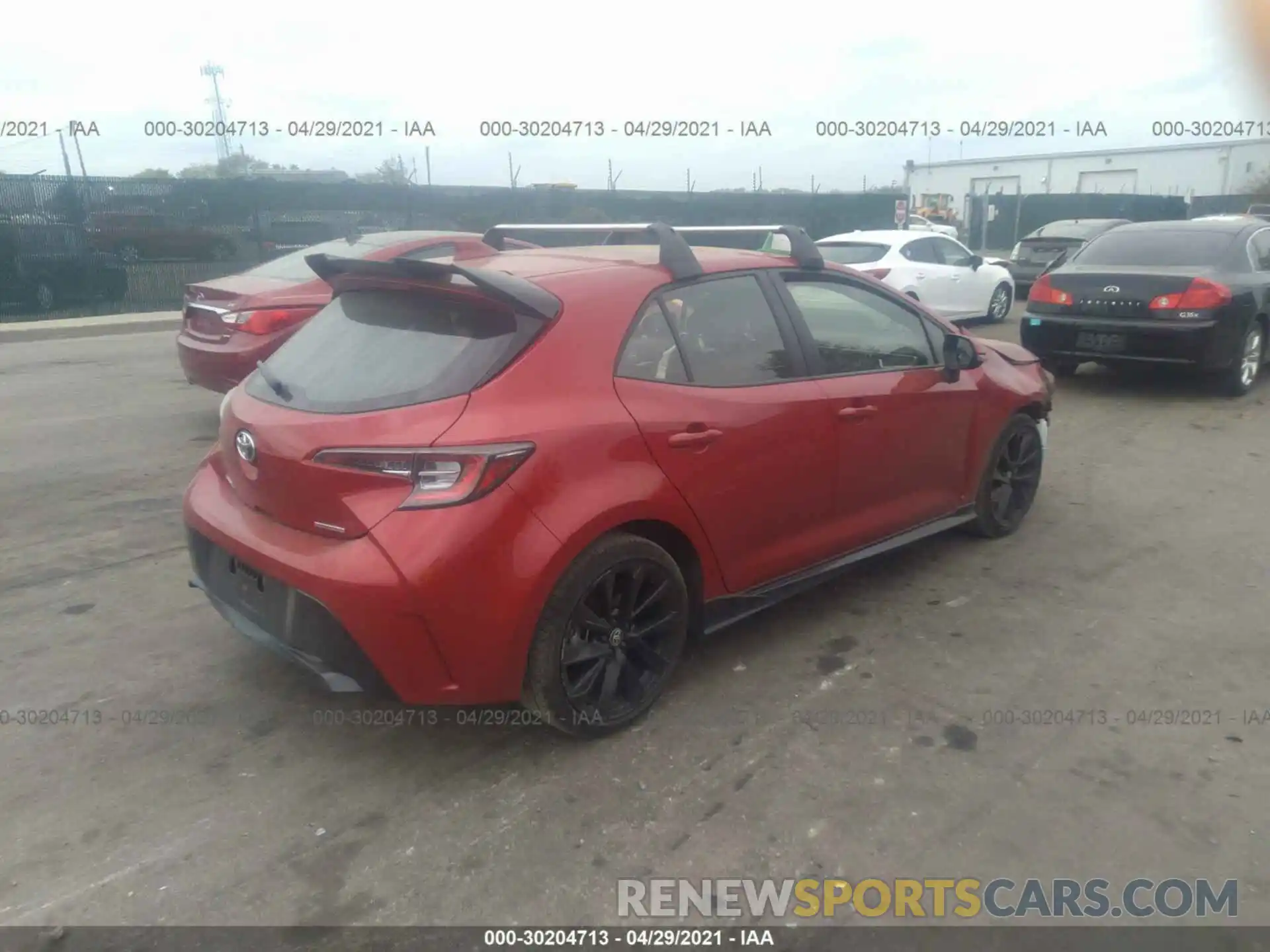 4 Photograph of a damaged car JTND4MBE3M3108859 TOYOTA COROLLA HATCHBACK 2021