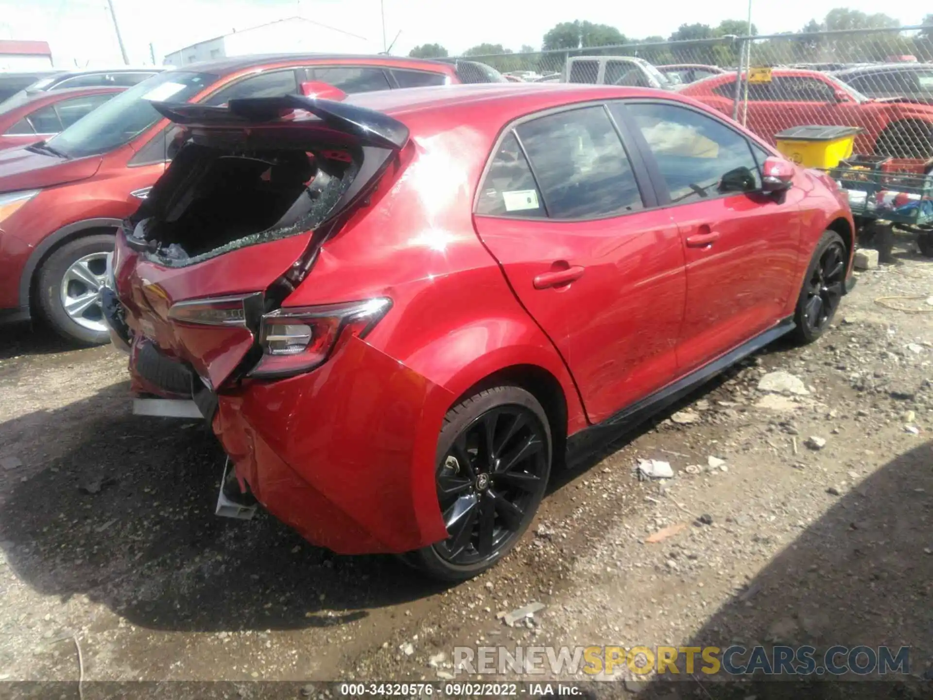 4 Photograph of a damaged car JTND4MBE3M3108991 TOYOTA COROLLA HATCHBACK 2021