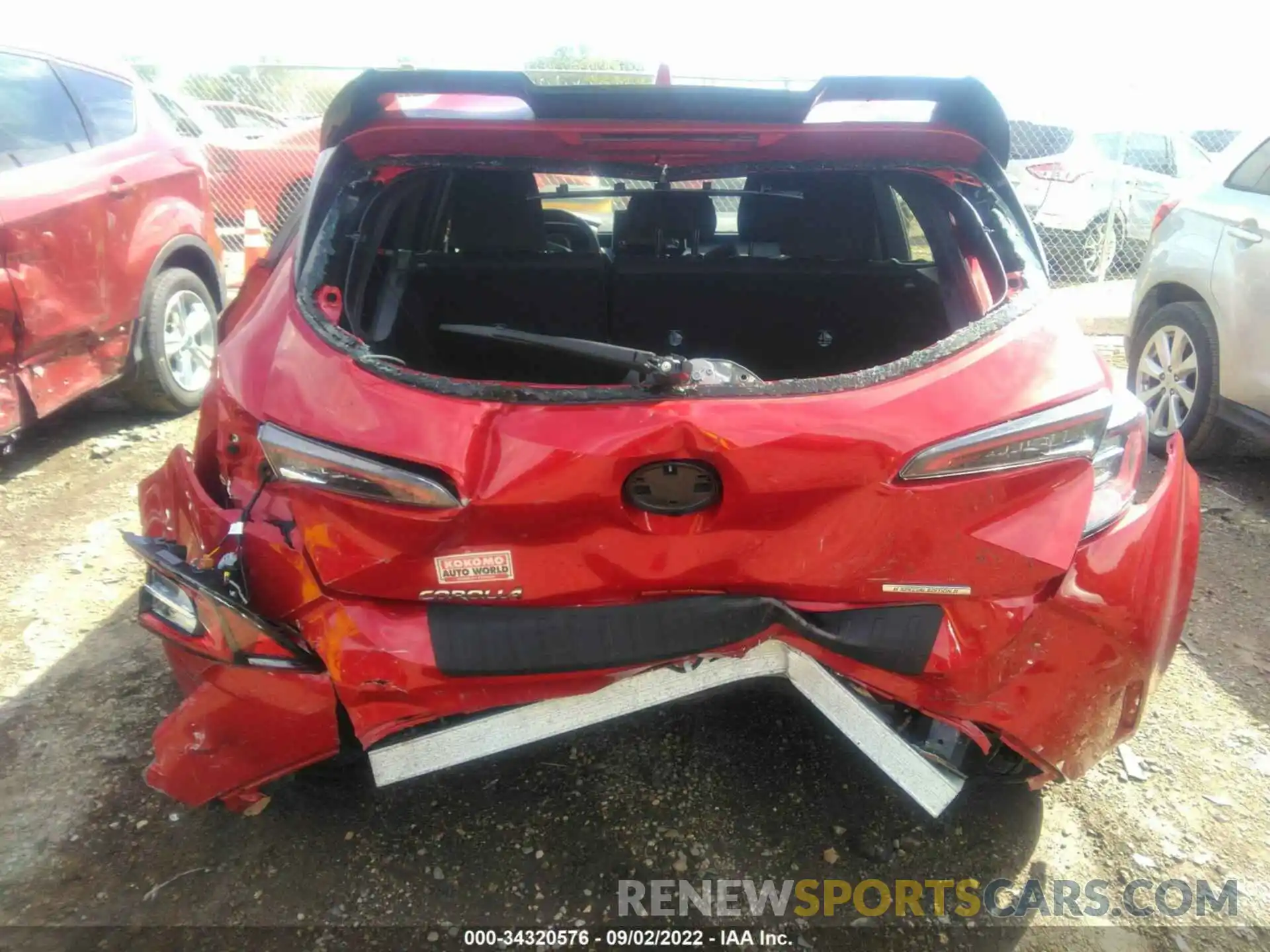 6 Photograph of a damaged car JTND4MBE3M3108991 TOYOTA COROLLA HATCHBACK 2021