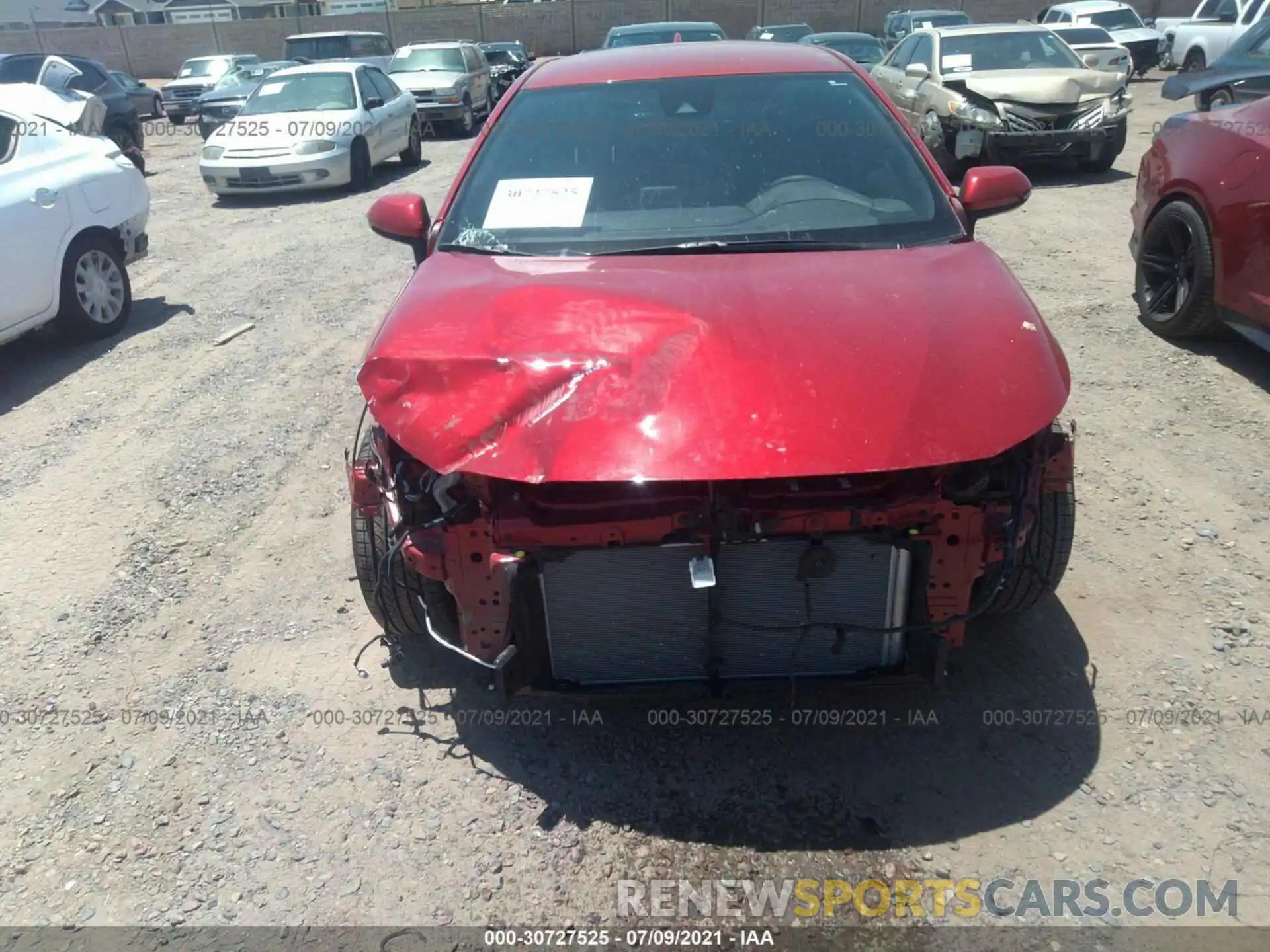 6 Photograph of a damaged car JTND4MBE3M3113141 TOYOTA COROLLA HATCHBACK 2021