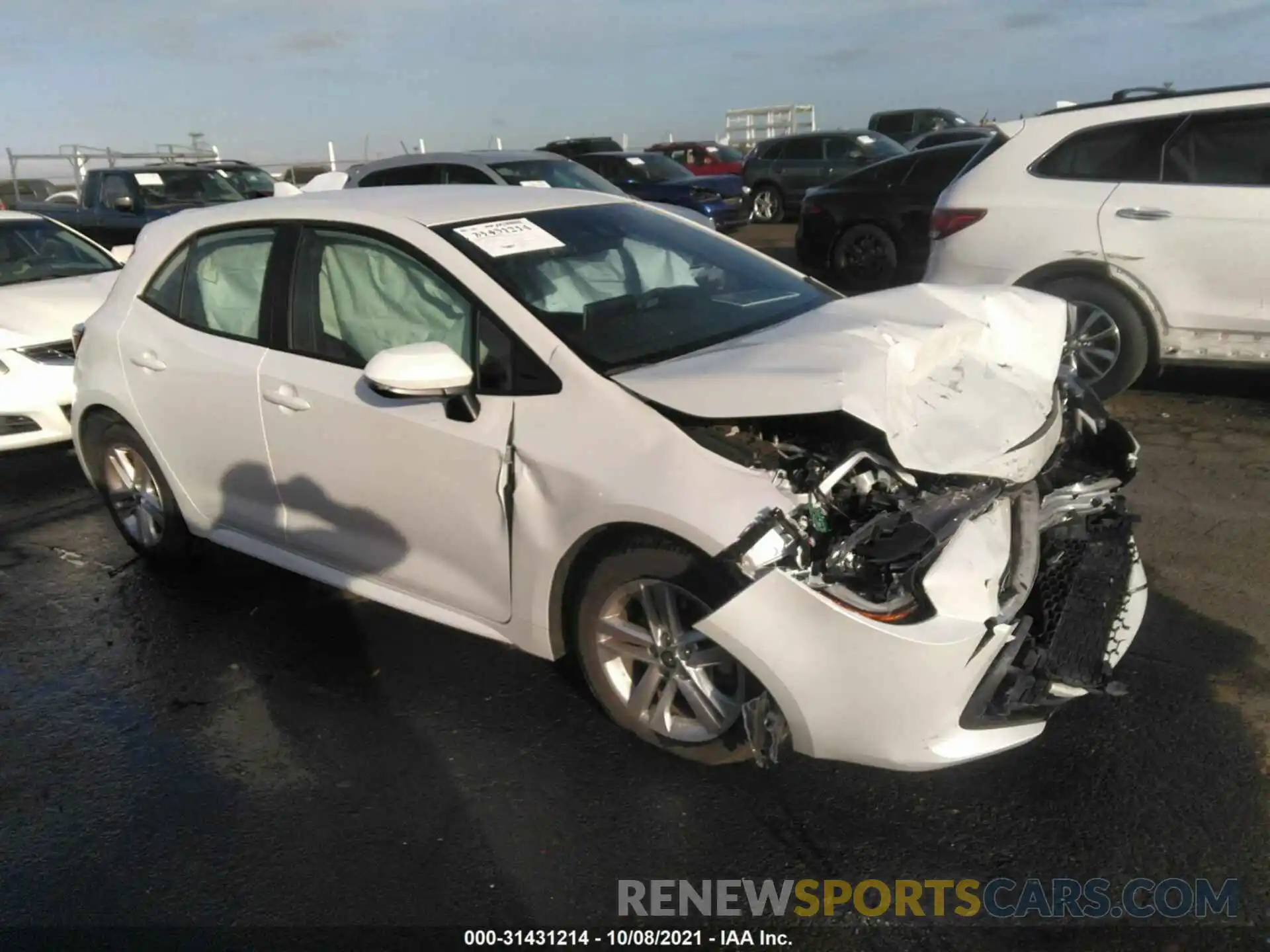 1 Photograph of a damaged car JTND4MBE3M3125676 TOYOTA COROLLA HATCHBACK 2021