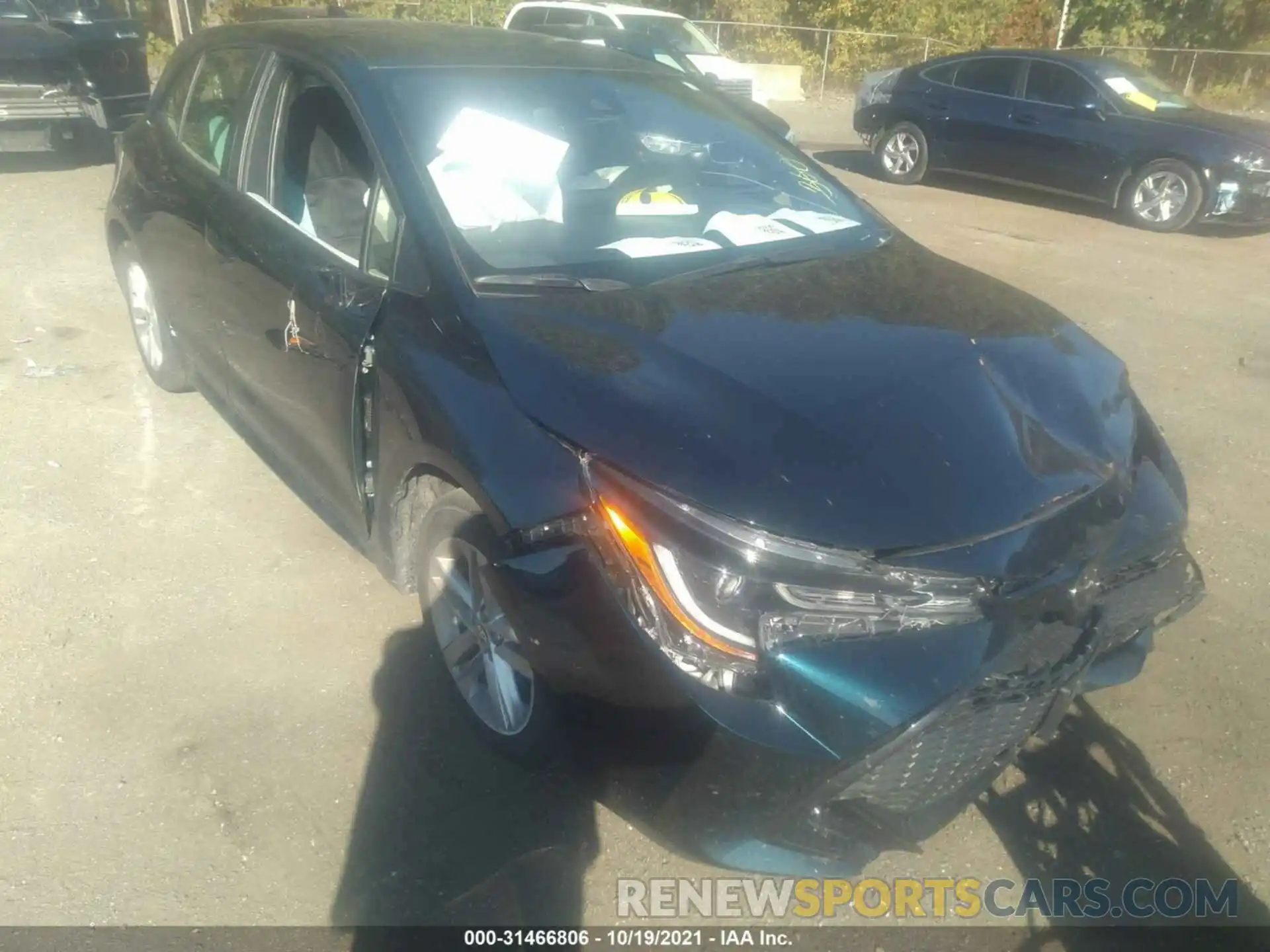 1 Photograph of a damaged car JTND4MBE3M3131445 TOYOTA COROLLA HATCHBACK 2021