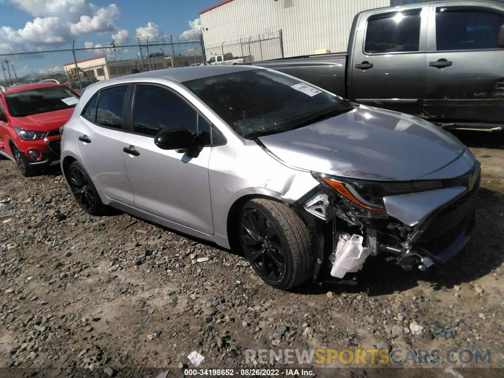 1 Photograph of a damaged car JTND4MBE3M3131588 TOYOTA COROLLA HATCHBACK 2021