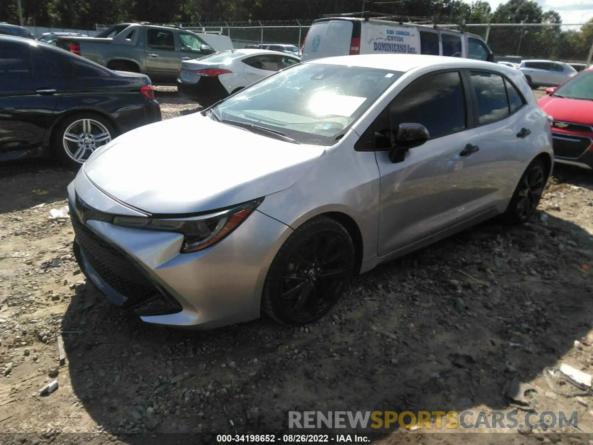 2 Photograph of a damaged car JTND4MBE3M3131588 TOYOTA COROLLA HATCHBACK 2021