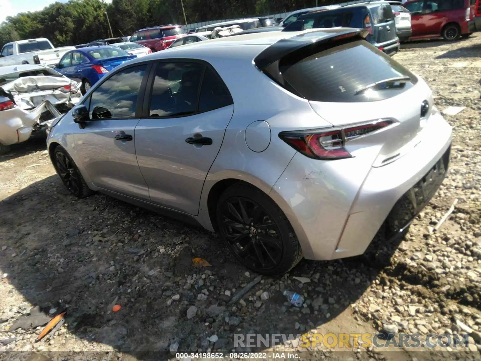 3 Photograph of a damaged car JTND4MBE3M3131588 TOYOTA COROLLA HATCHBACK 2021