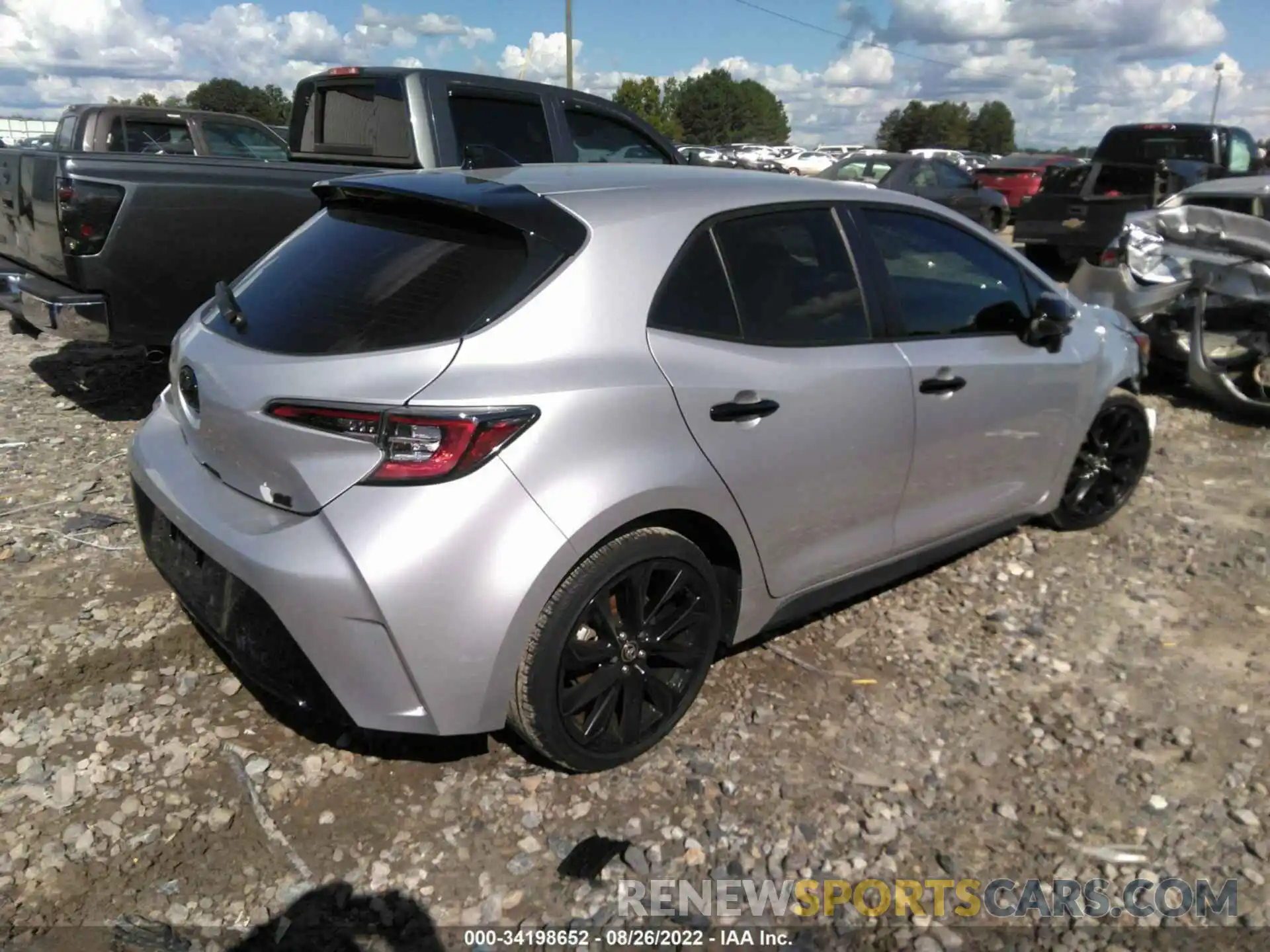 4 Photograph of a damaged car JTND4MBE3M3131588 TOYOTA COROLLA HATCHBACK 2021