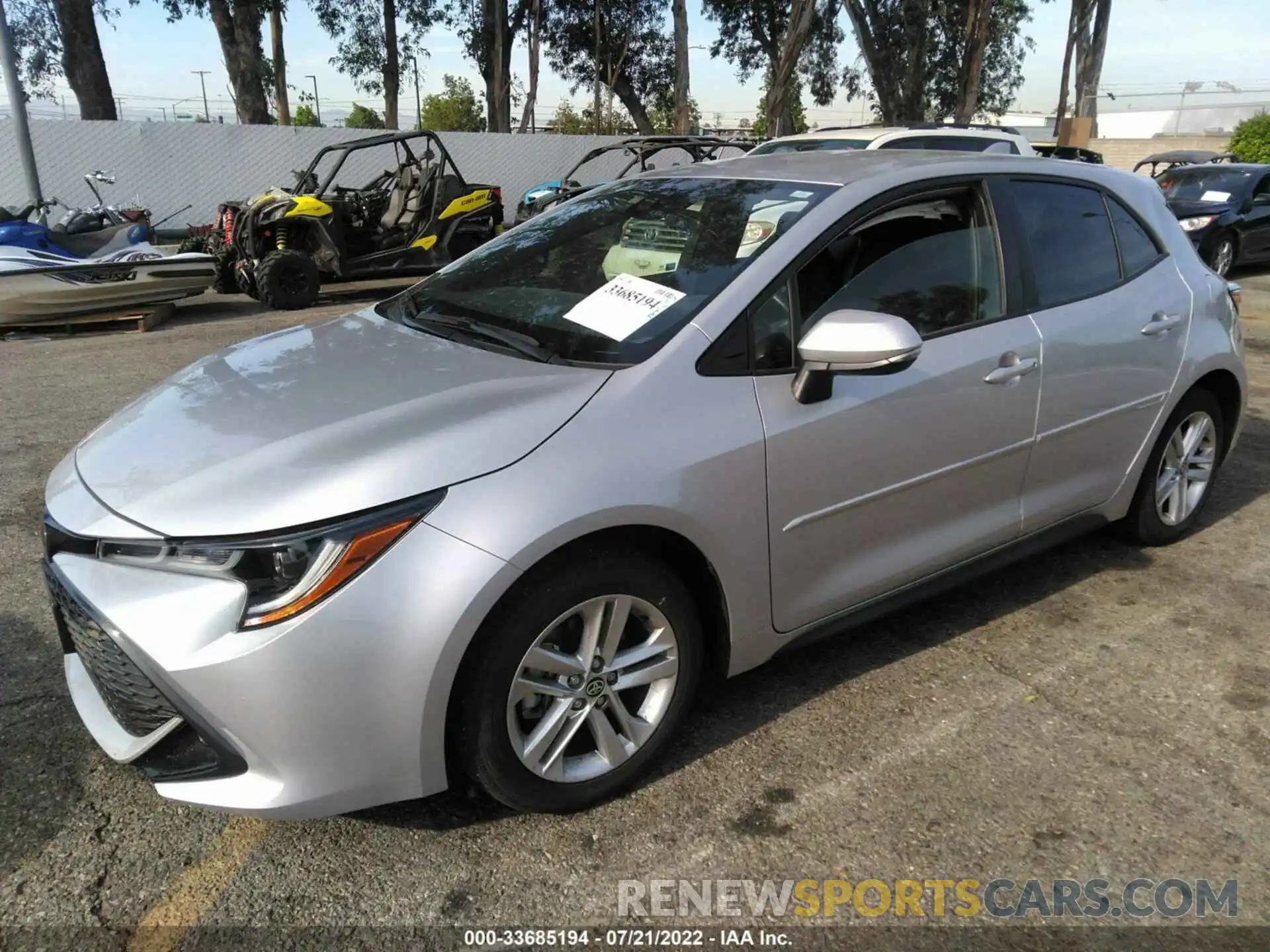 2 Photograph of a damaged car JTND4MBE3M3136130 TOYOTA COROLLA HATCHBACK 2021