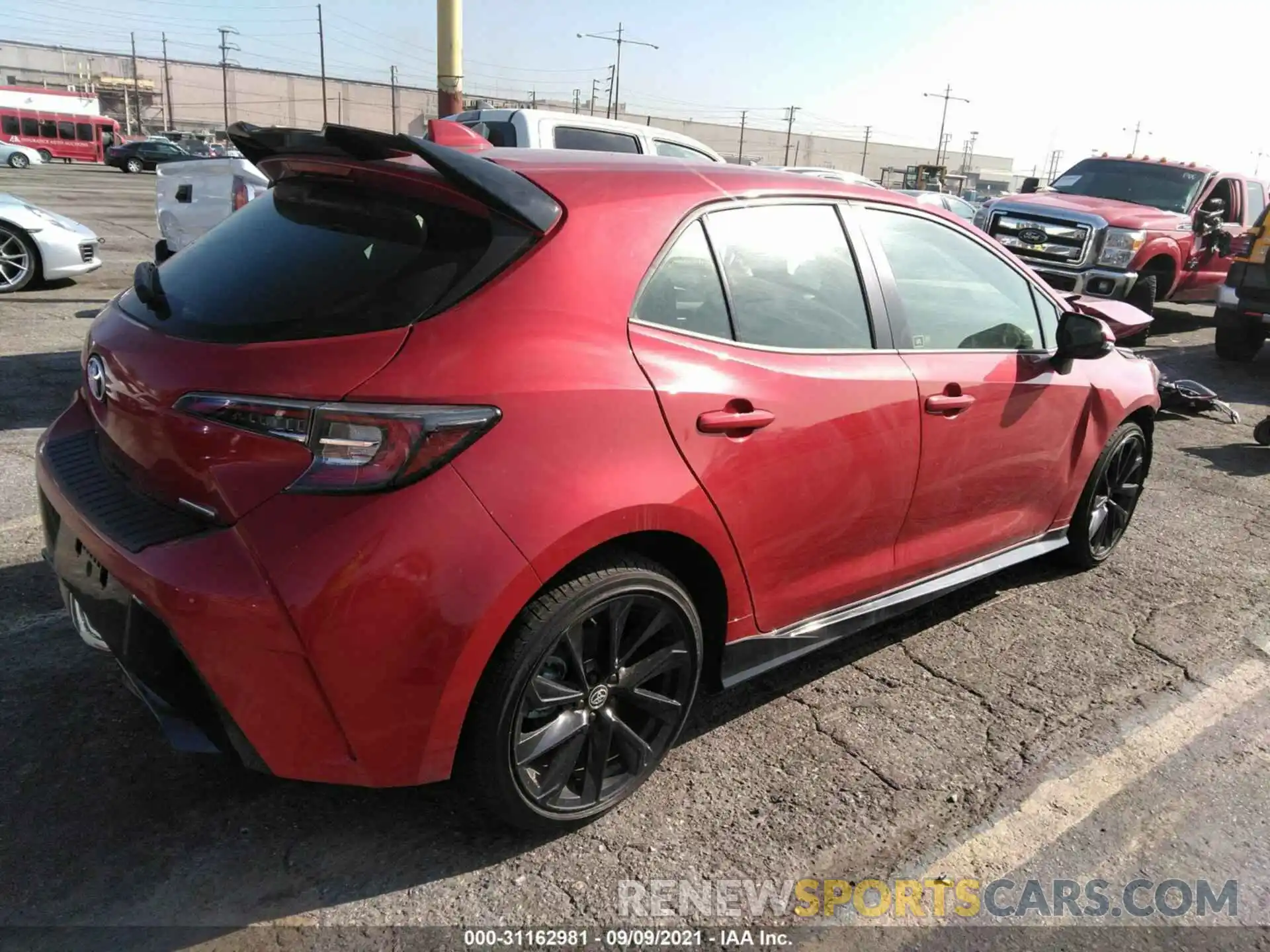 4 Photograph of a damaged car JTND4MBE4M3105971 TOYOTA COROLLA HATCHBACK 2021