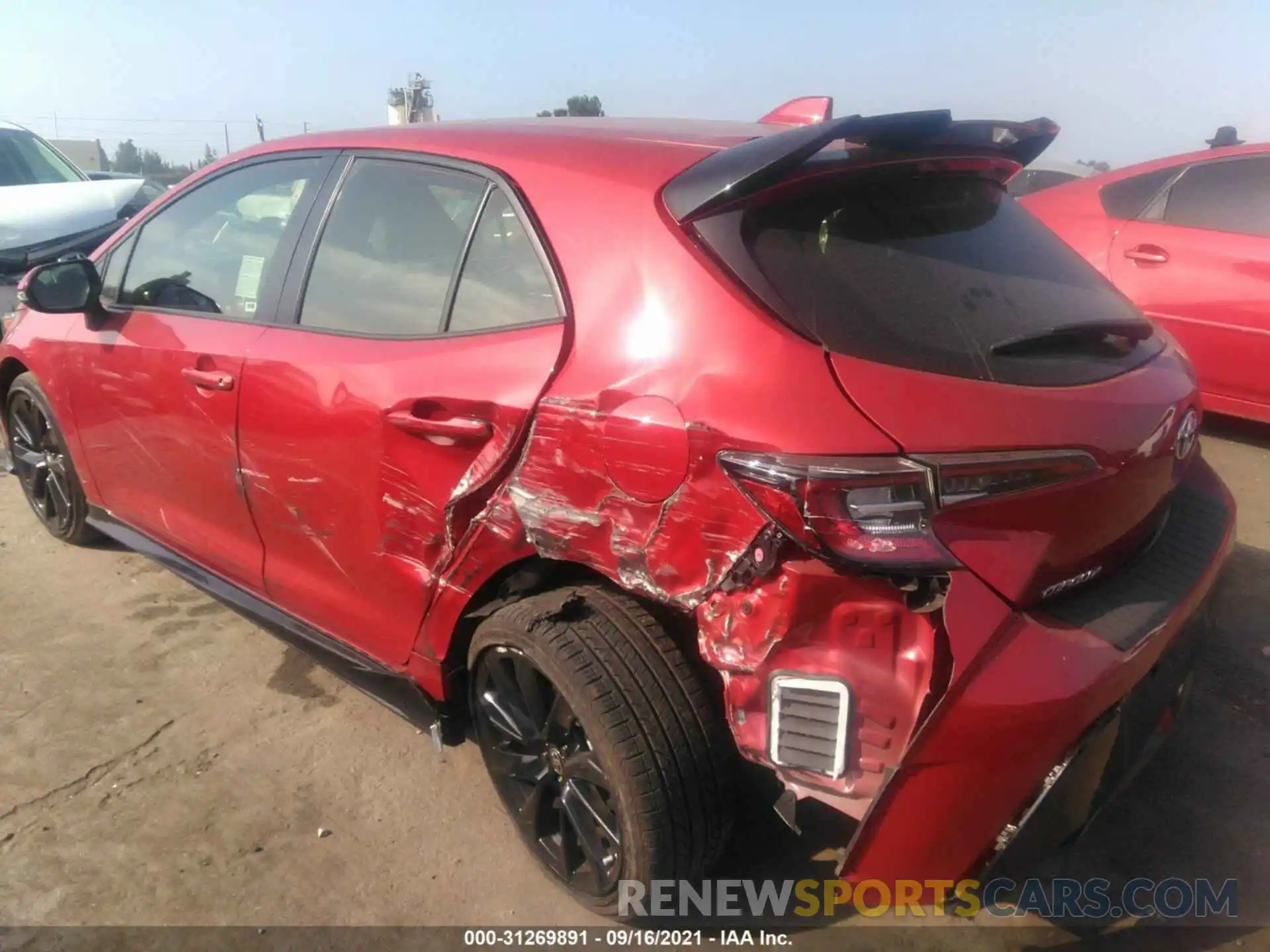 6 Photograph of a damaged car JTND4MBE4M3114539 TOYOTA COROLLA HATCHBACK 2021