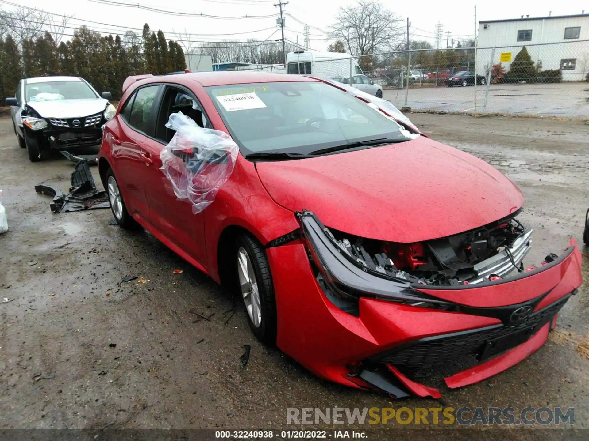 1 Photograph of a damaged car JTND4MBE4M3136590 TOYOTA COROLLA HATCHBACK 2021