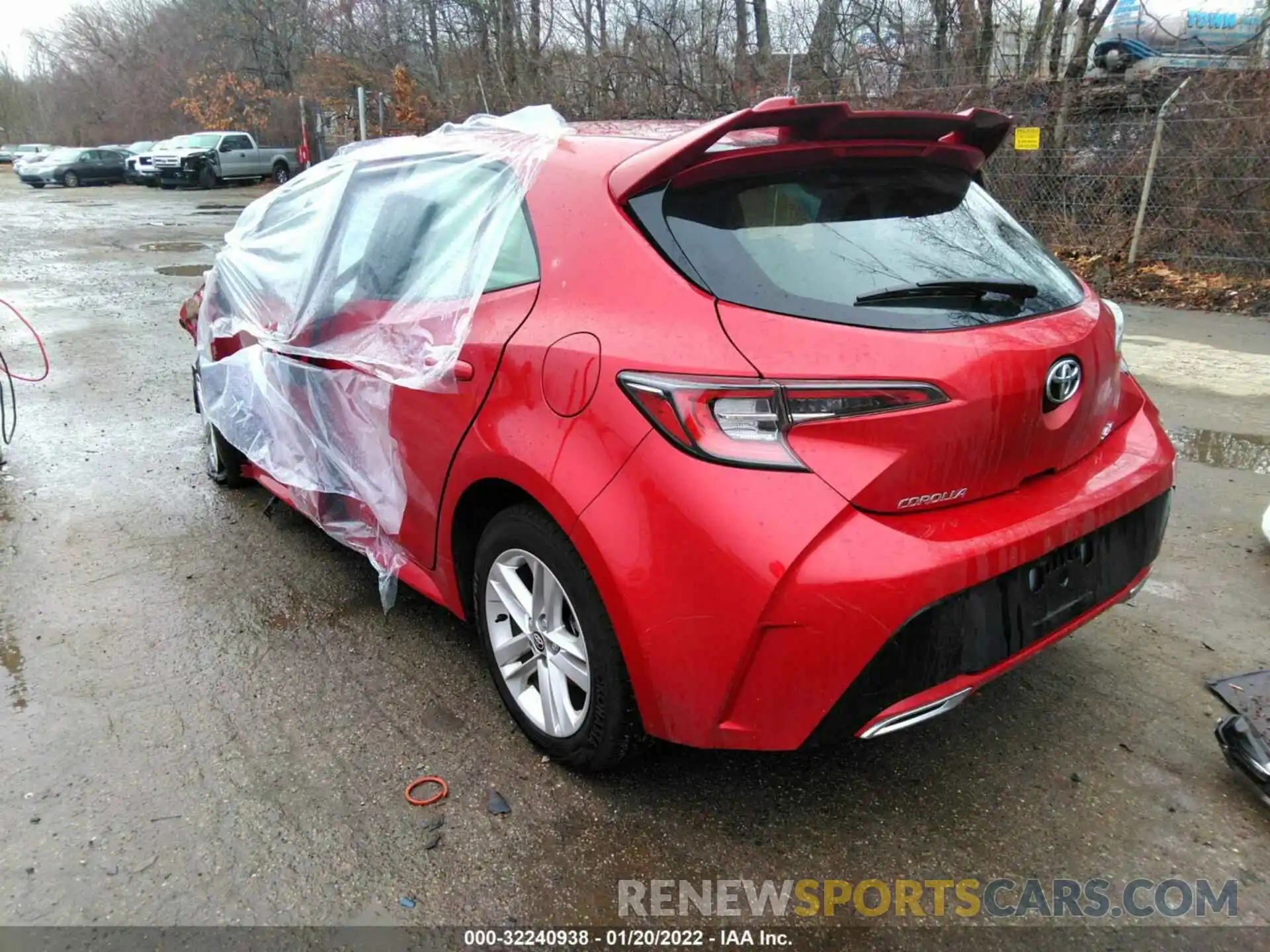 3 Photograph of a damaged car JTND4MBE4M3136590 TOYOTA COROLLA HATCHBACK 2021