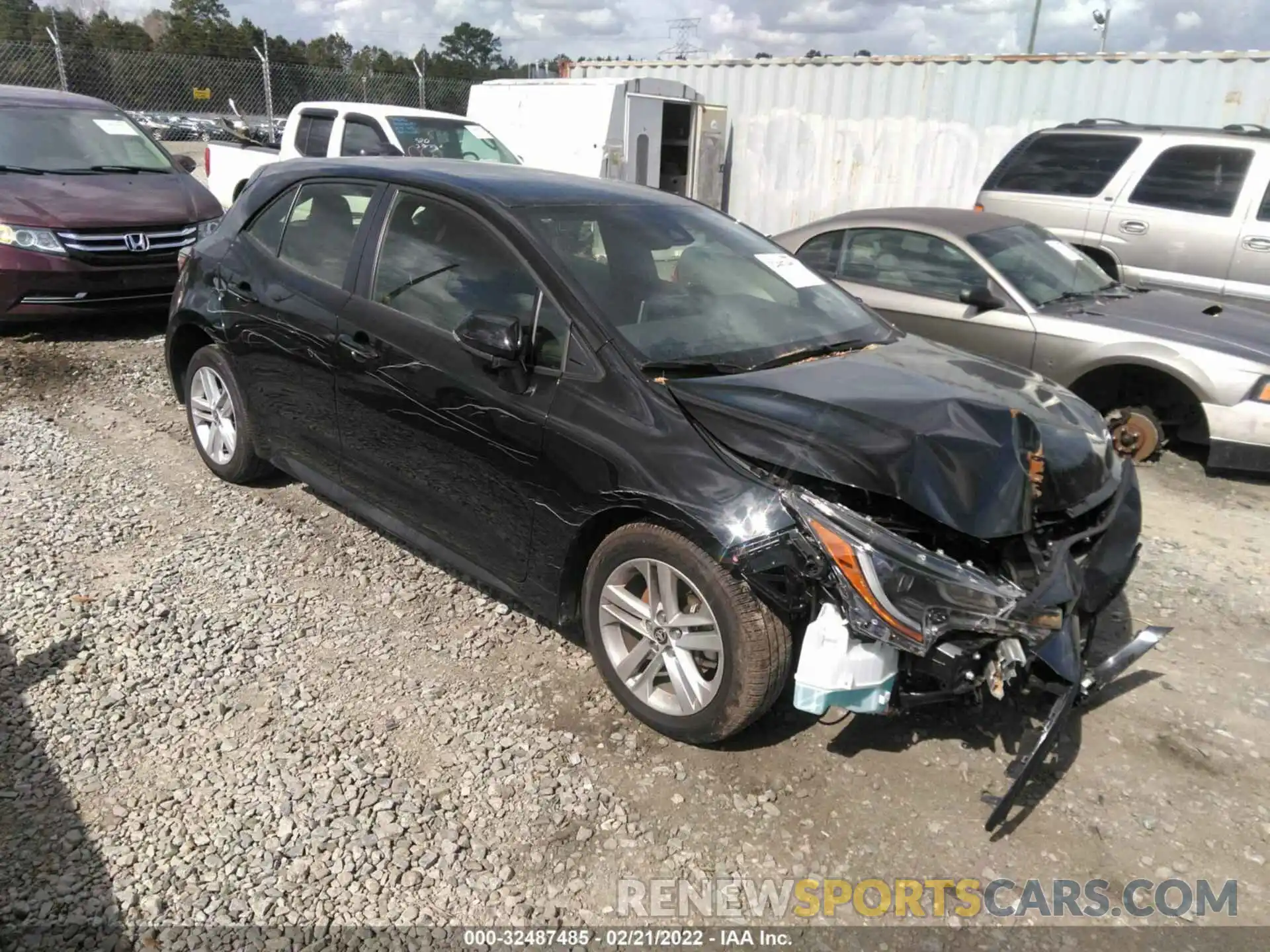 1 Photograph of a damaged car JTND4MBE4M3139070 TOYOTA COROLLA HATCHBACK 2021