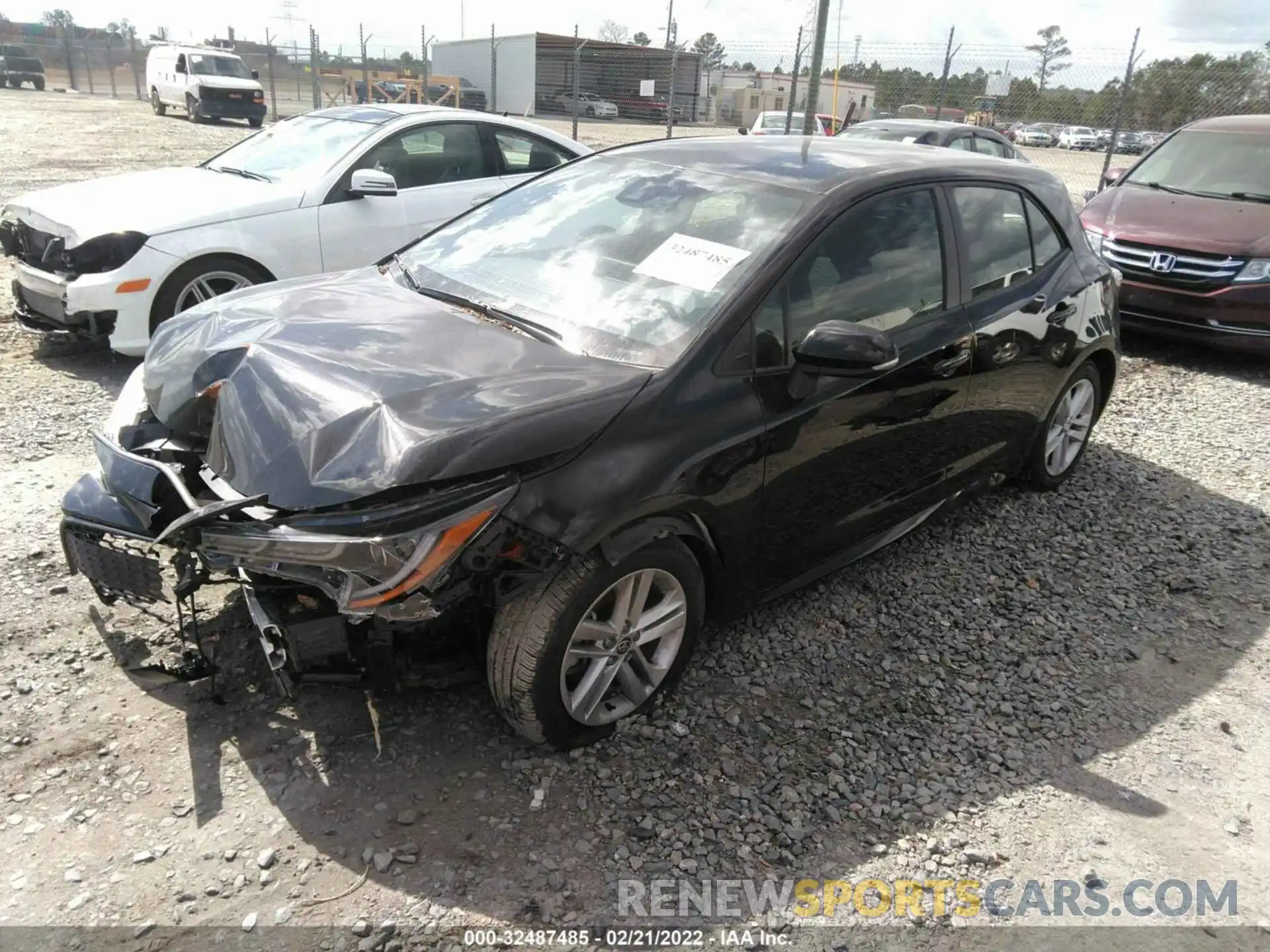 2 Photograph of a damaged car JTND4MBE4M3139070 TOYOTA COROLLA HATCHBACK 2021