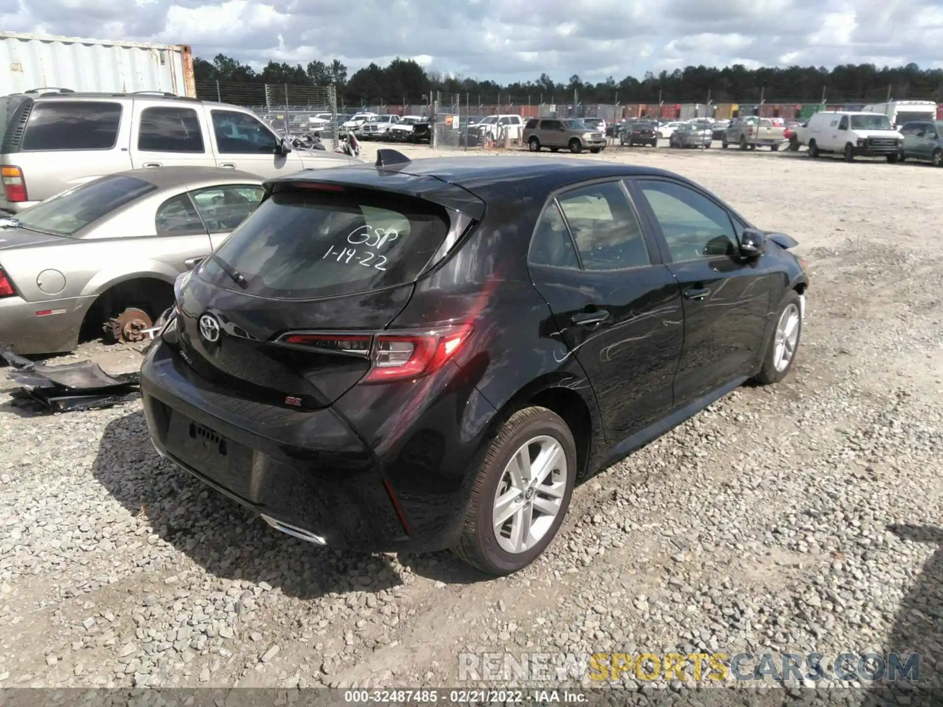 4 Photograph of a damaged car JTND4MBE4M3139070 TOYOTA COROLLA HATCHBACK 2021