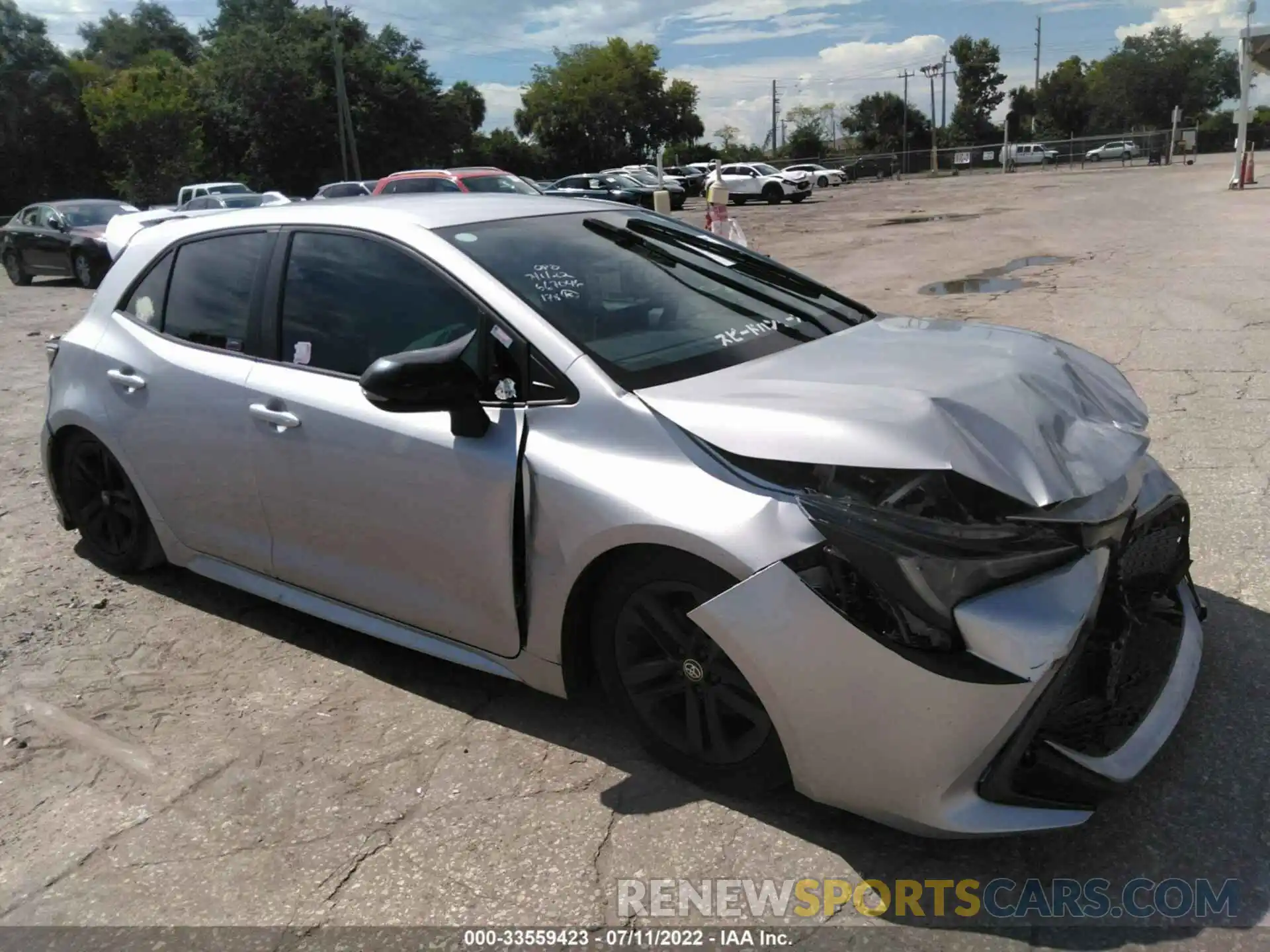 1 Photograph of a damaged car JTND4MBE5M3106210 TOYOTA COROLLA HATCHBACK 2021