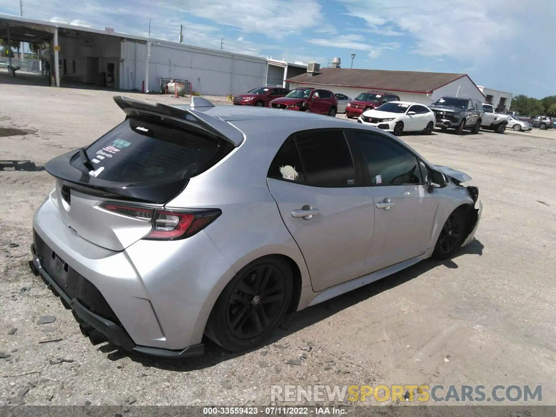 4 Photograph of a damaged car JTND4MBE5M3106210 TOYOTA COROLLA HATCHBACK 2021