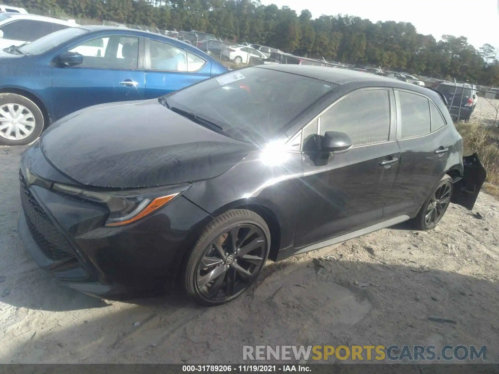 2 Photograph of a damaged car JTND4MBE5M3106403 TOYOTA COROLLA HATCHBACK 2021